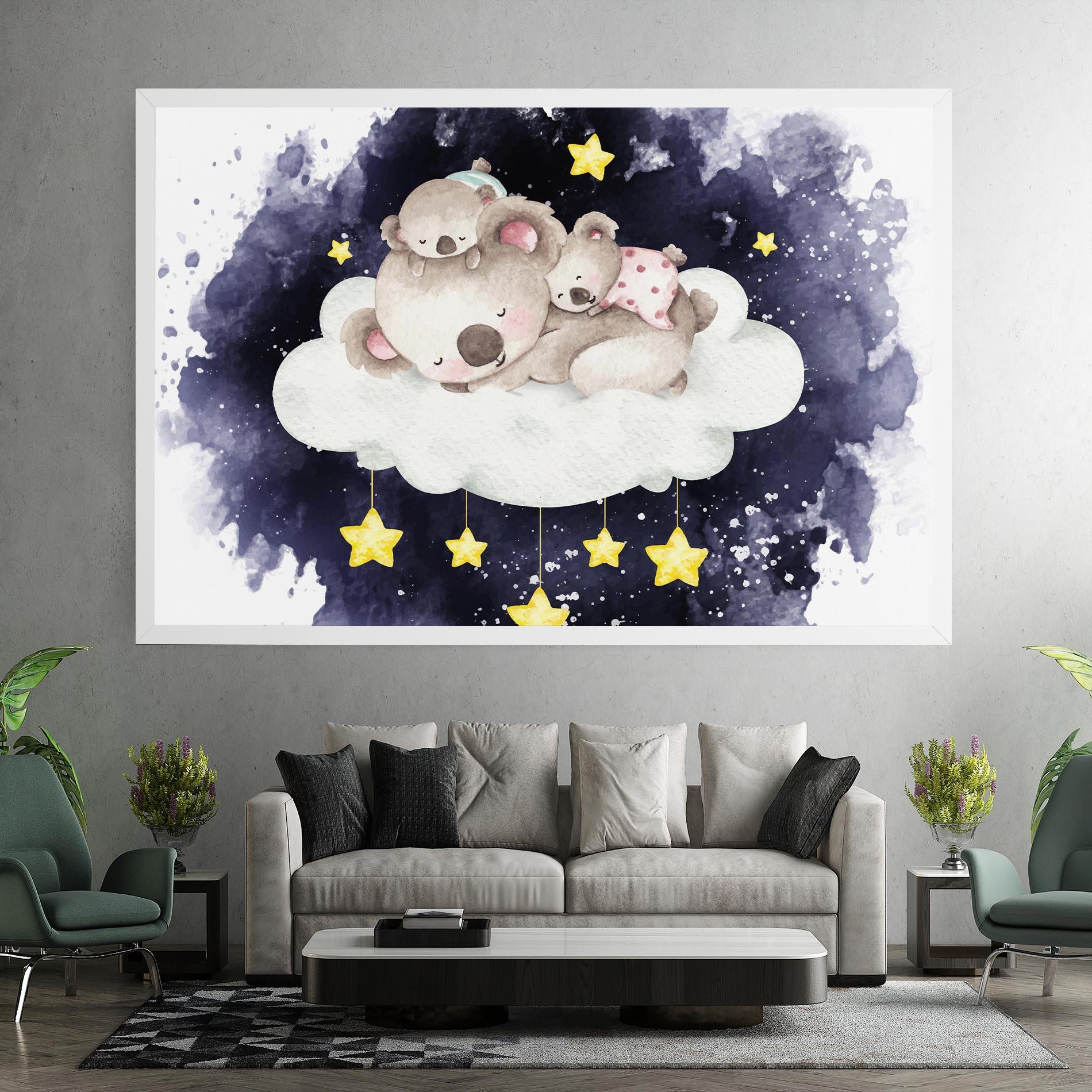 Leinwandbild Baby Koala Sleeping mockup 7