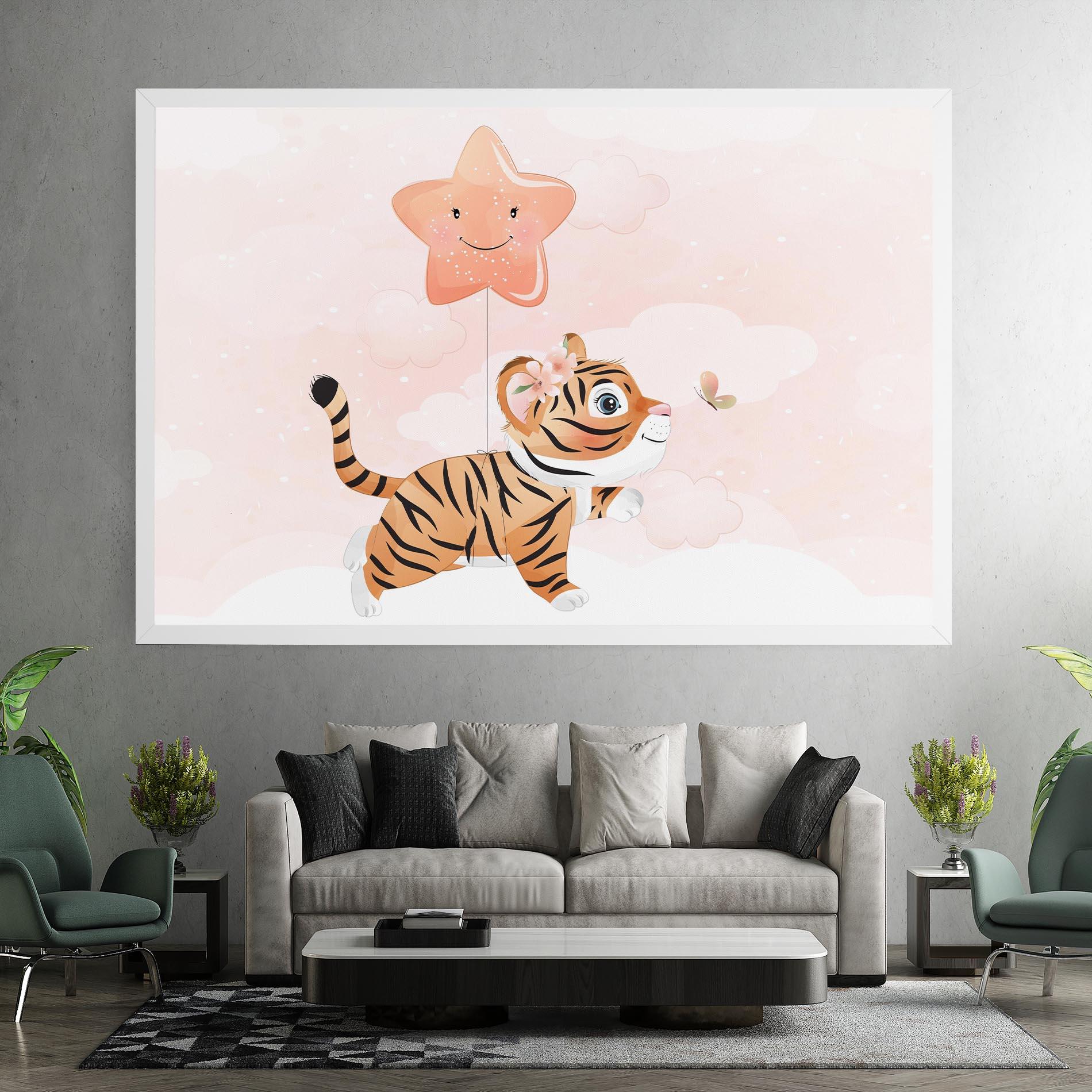 Leinwandbild Baby Tiger Art mockup 7