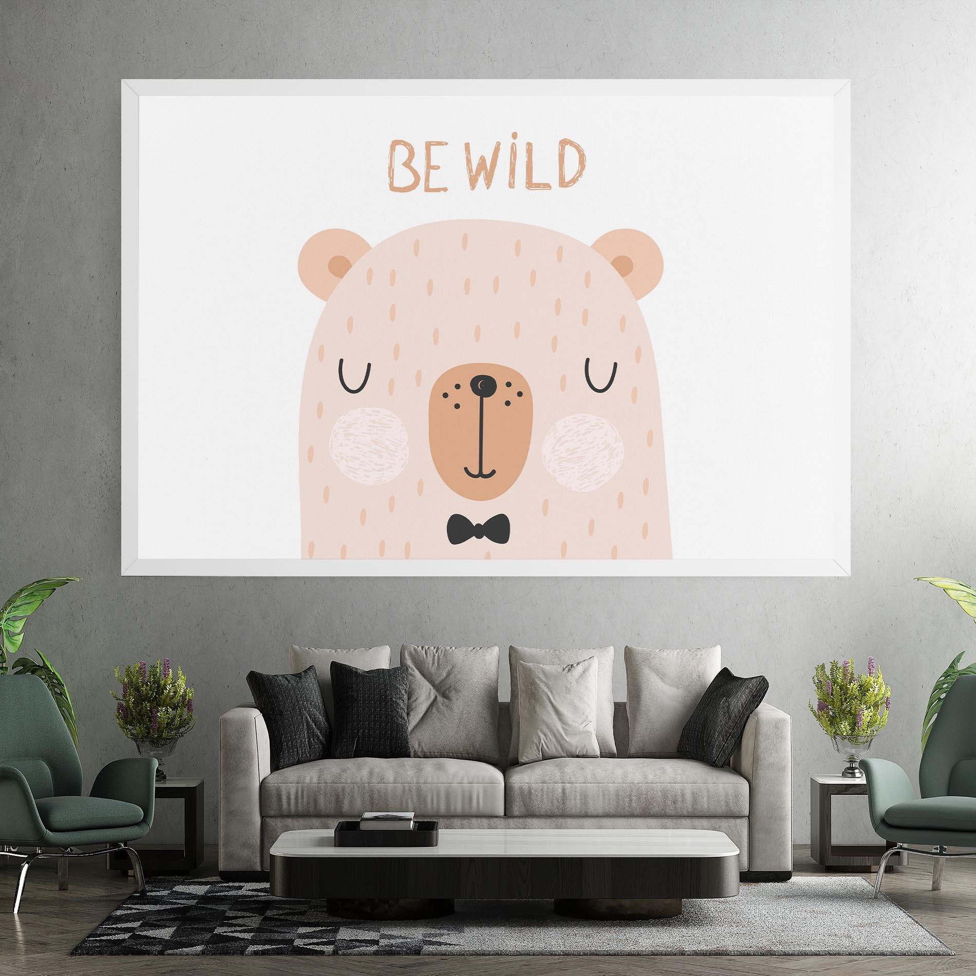 Leinwandbild Bear Be Wild mockup 7