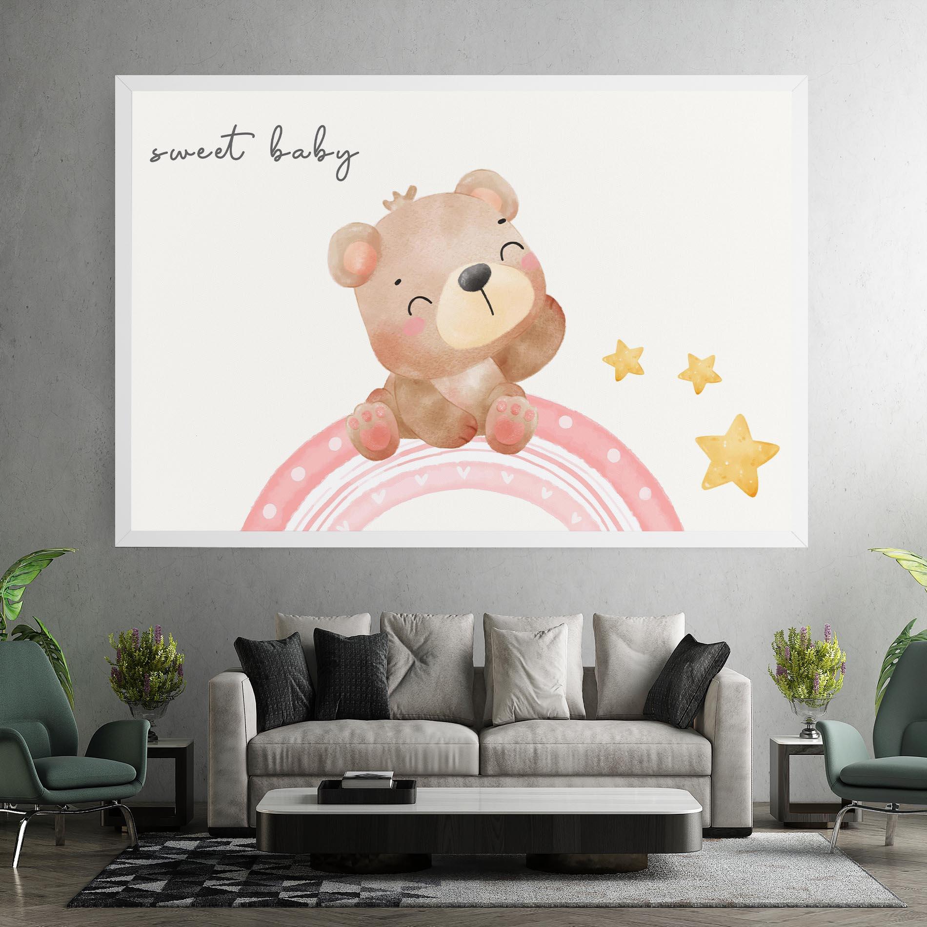 Leinwandbild Sweet Baby Bear mockup 7