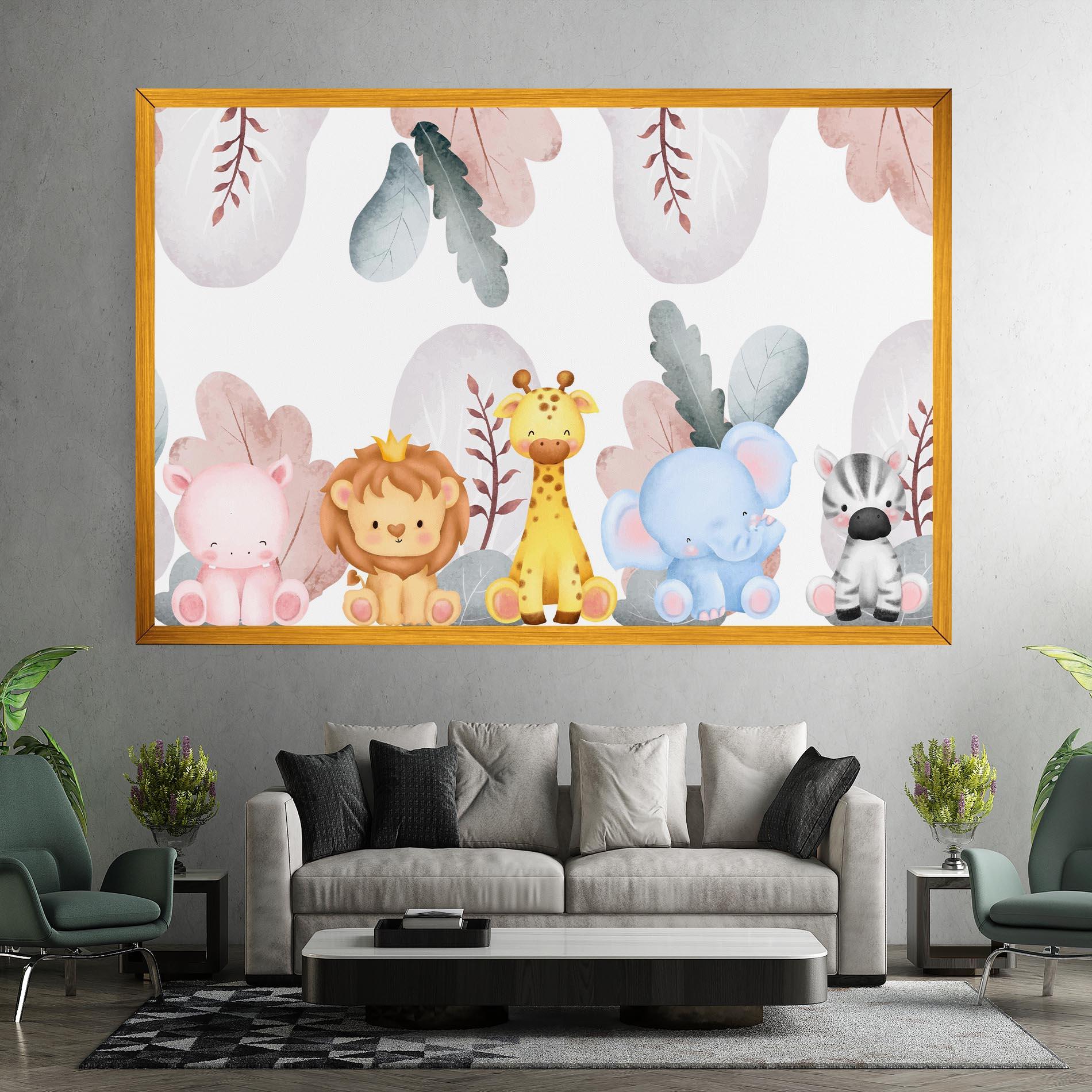 Leinwandbild Baby Animals mockup 7
