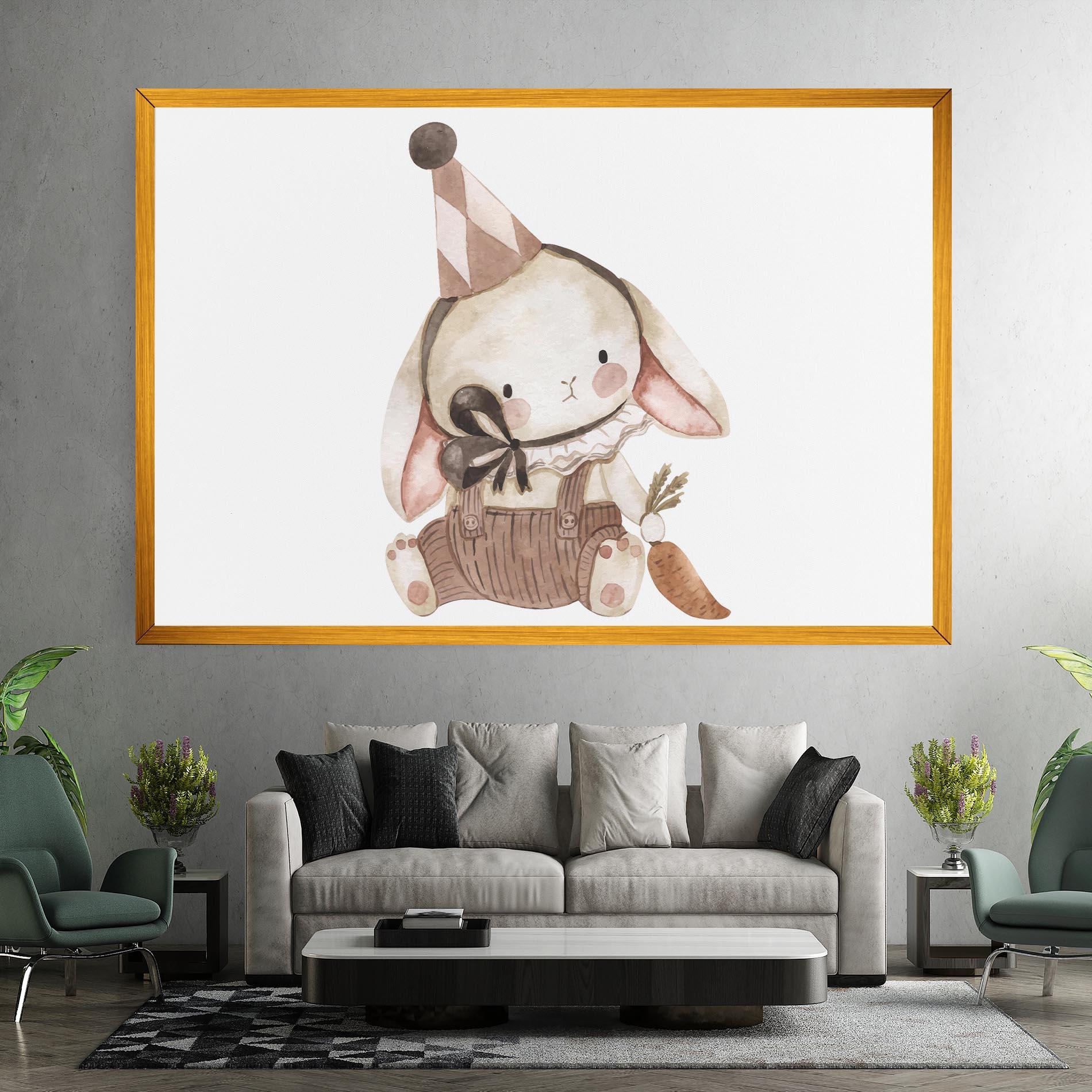 Leinwandbild Baby Brown Rabbit mockup 7