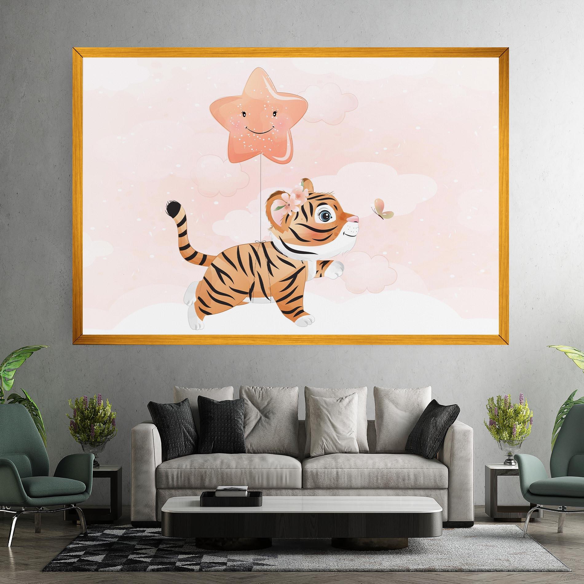 Leinwandbild Baby Tiger Art mockup 7