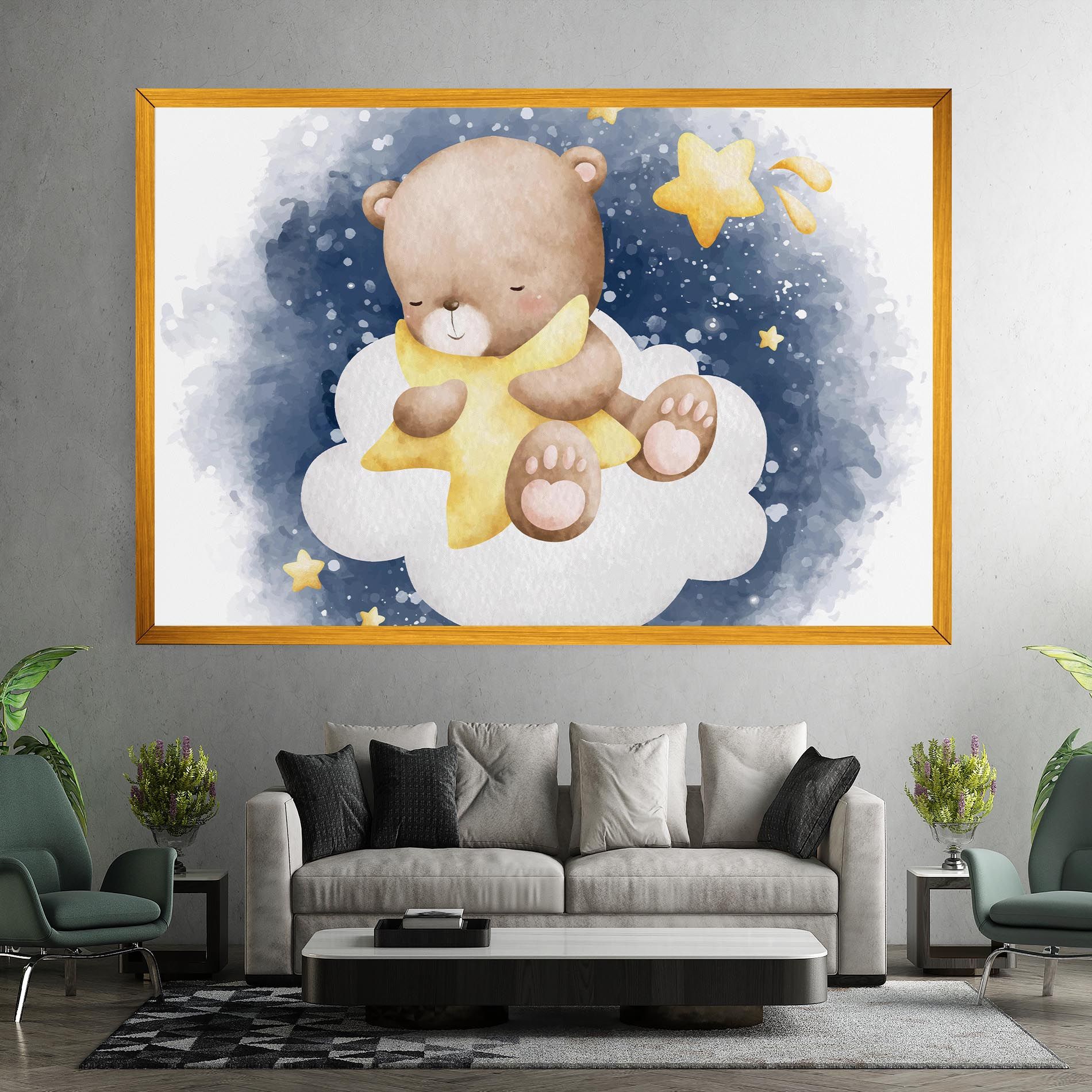 Bear Cloud Star mockup 7