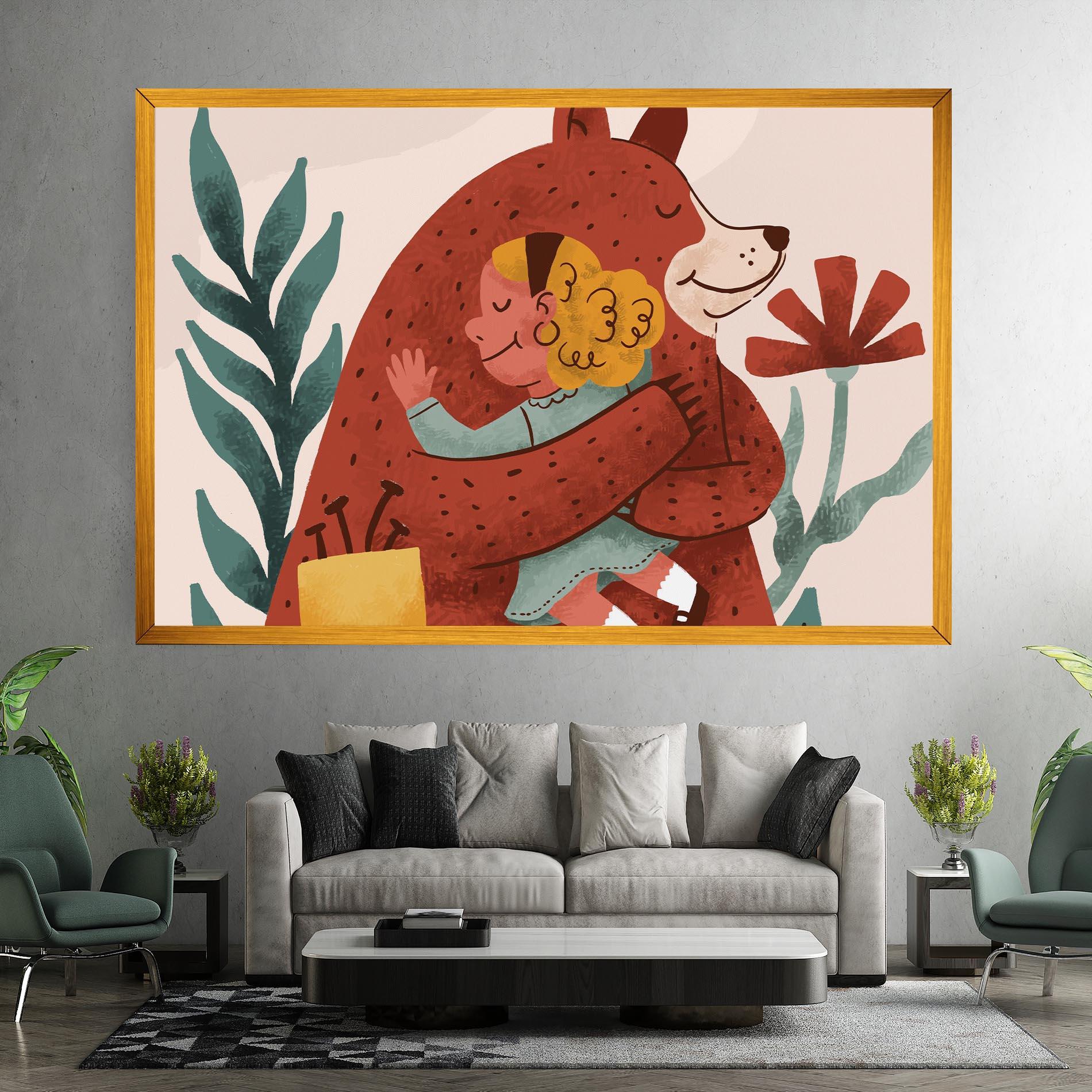 Leinwandbild Bear Hug mockup 7