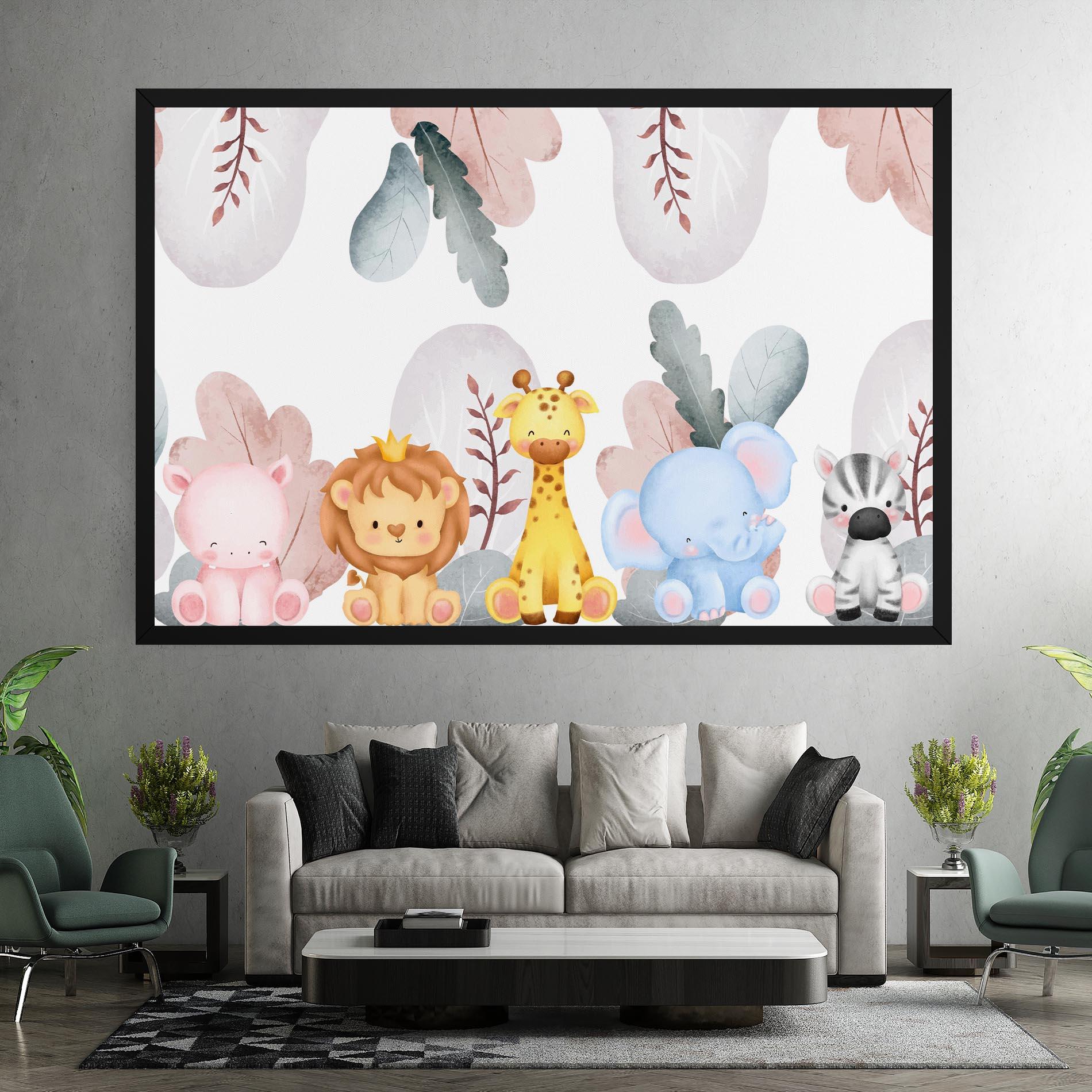 Leinwandbild Baby Animals mockup 7
