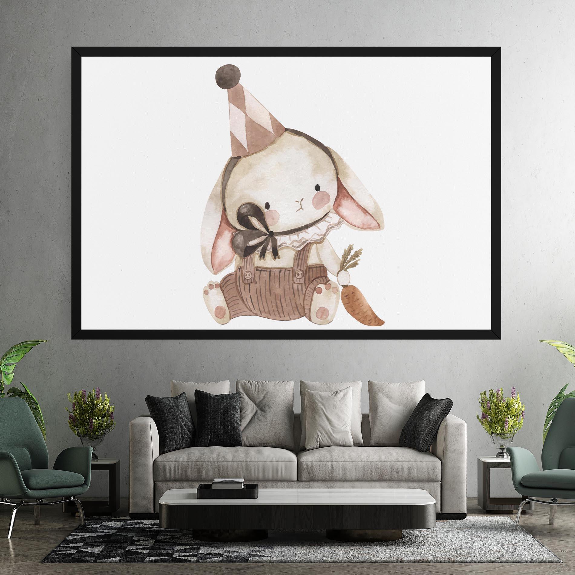 Leinwandbild Baby Brown Rabbit mockup 7
