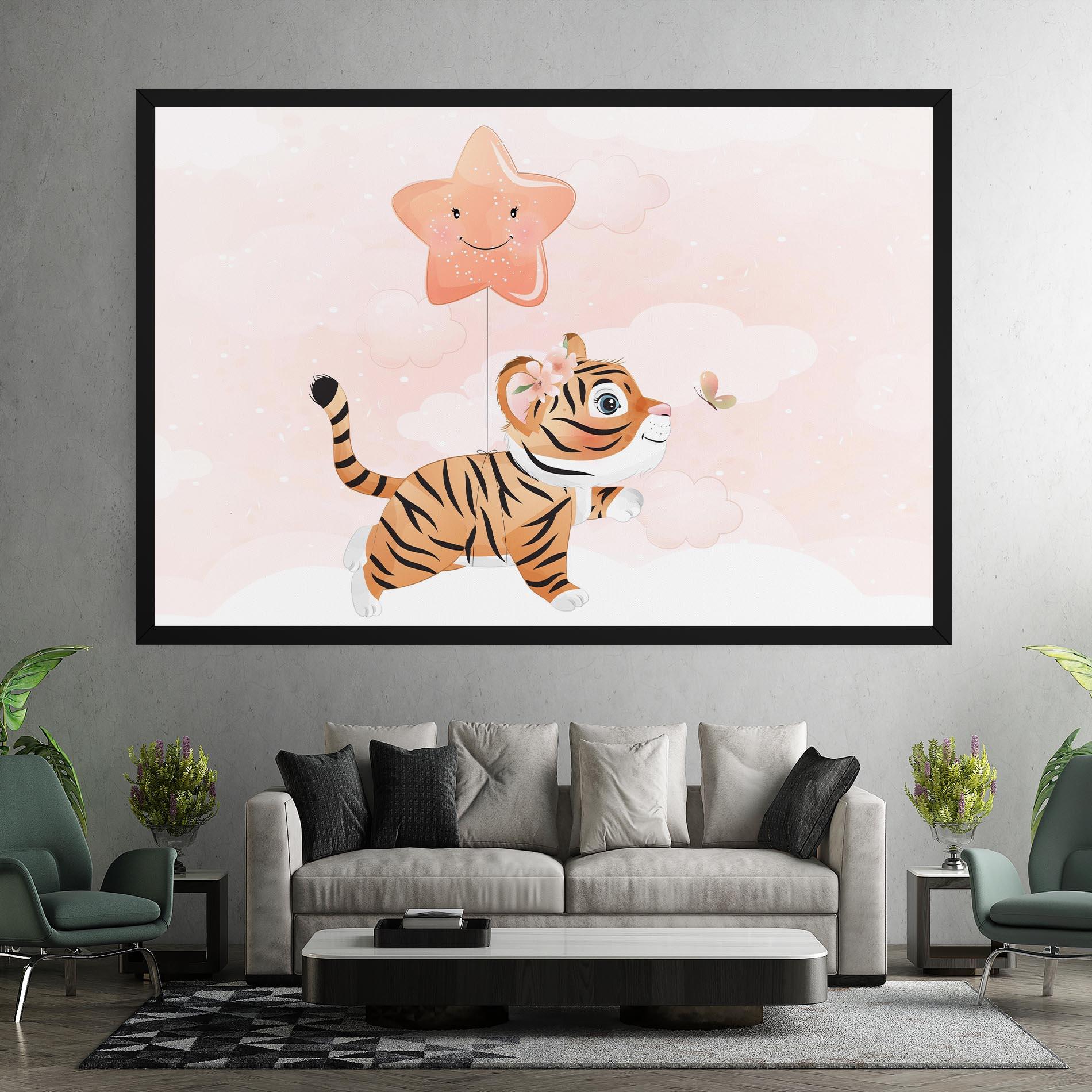 Leinwandbild Baby Tiger Art mockup 7