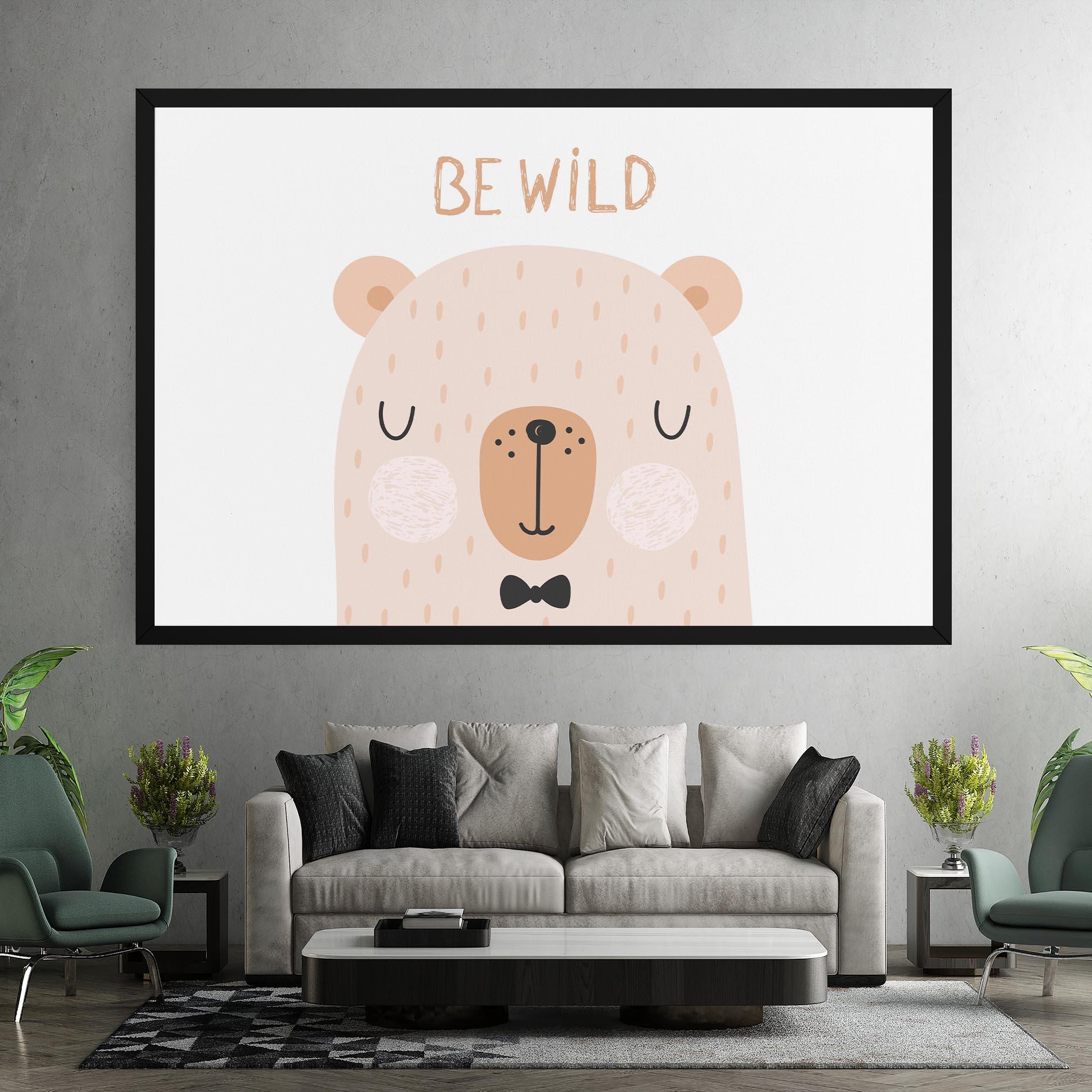 Leinwandbild Bear Be Wild mockup 7