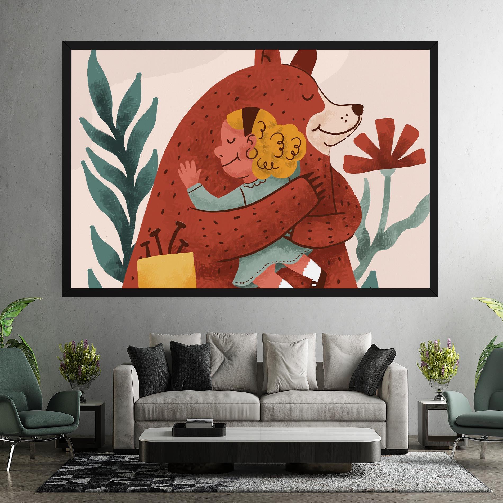 Leinwandbild Bear Hug mockup 7