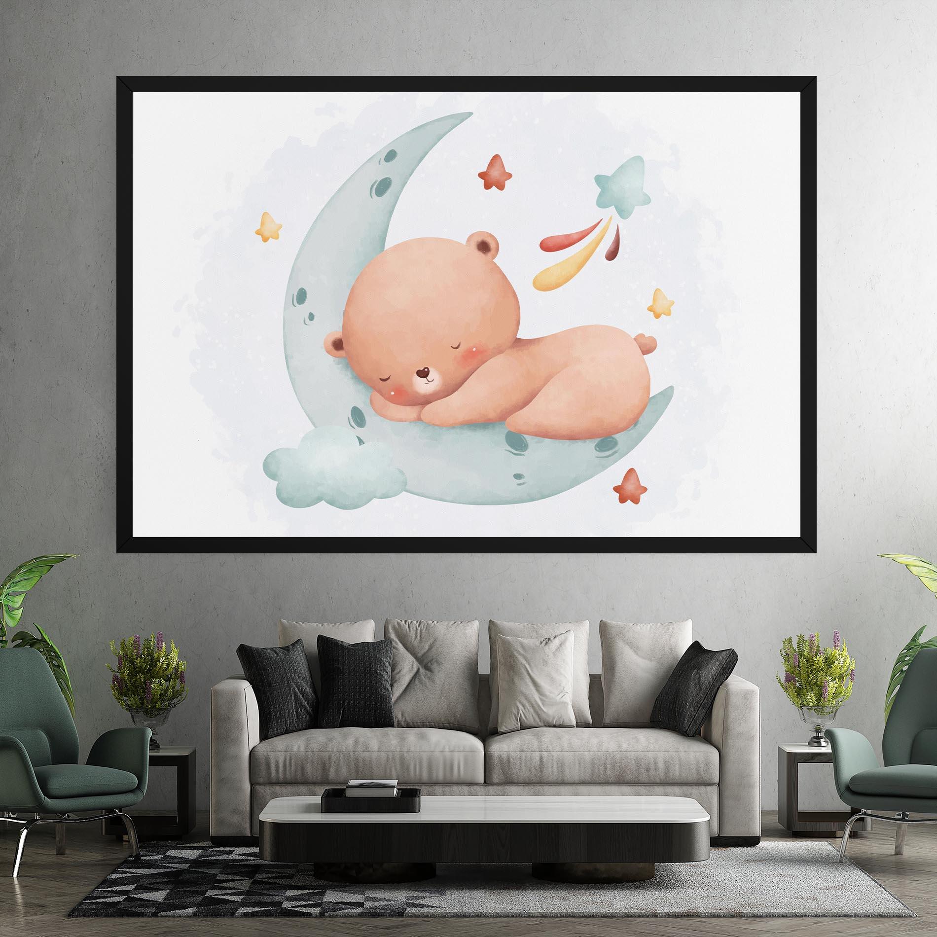 Leinwandbild Blue Moon Bear mockup 7