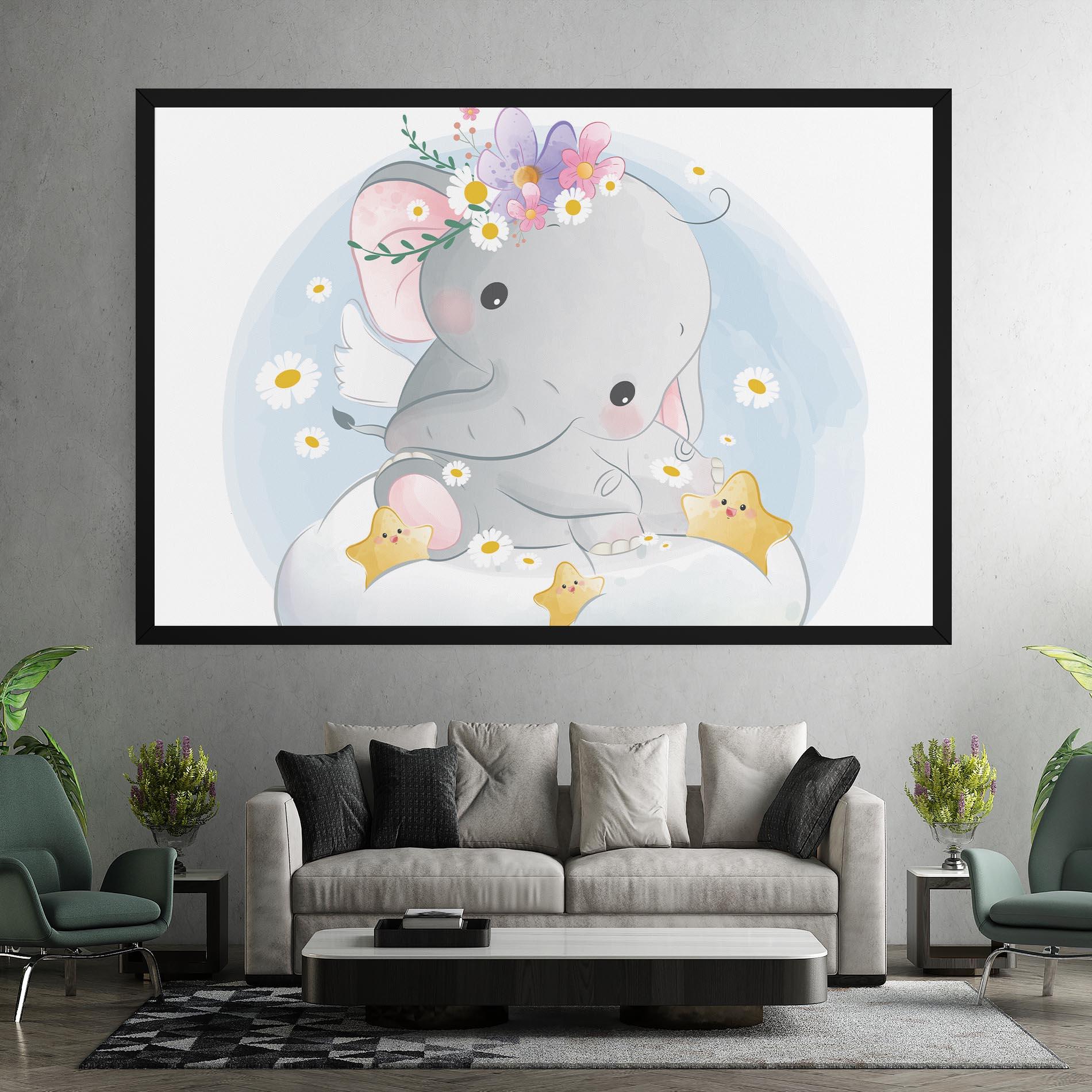 Leinwandbild Elephant Stars mockup 7