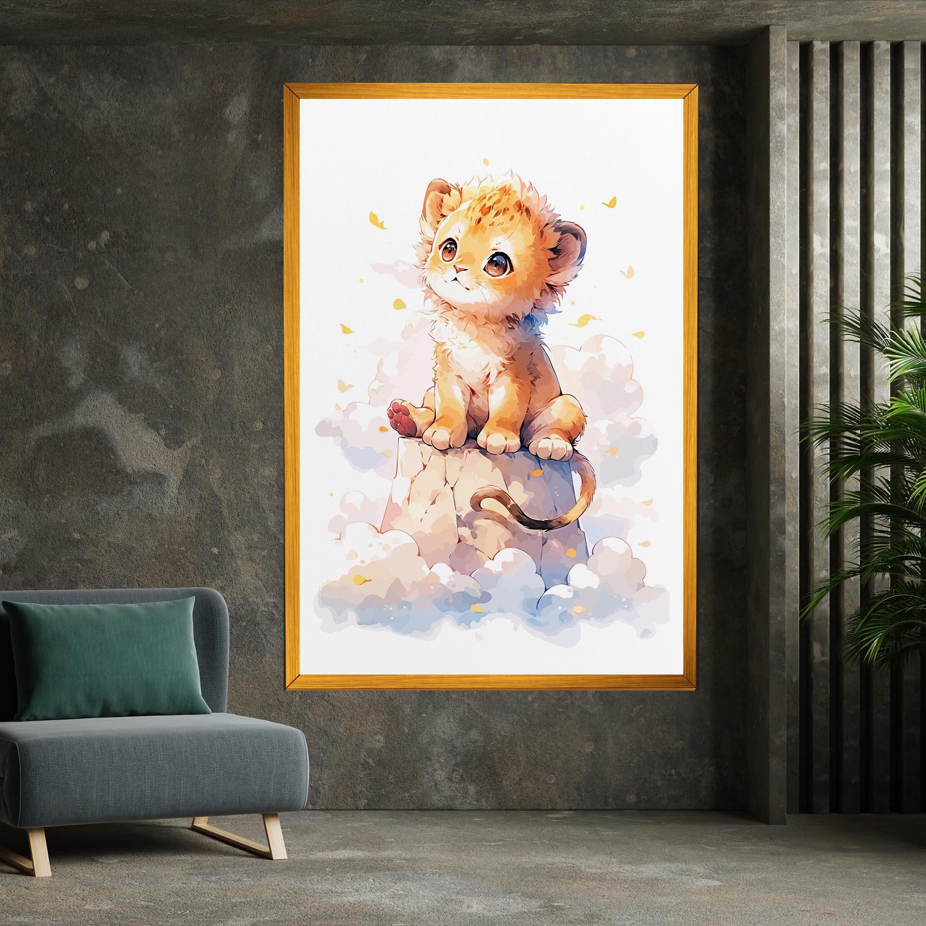 Leinwandbild Cute Cloud Lion mockup 7