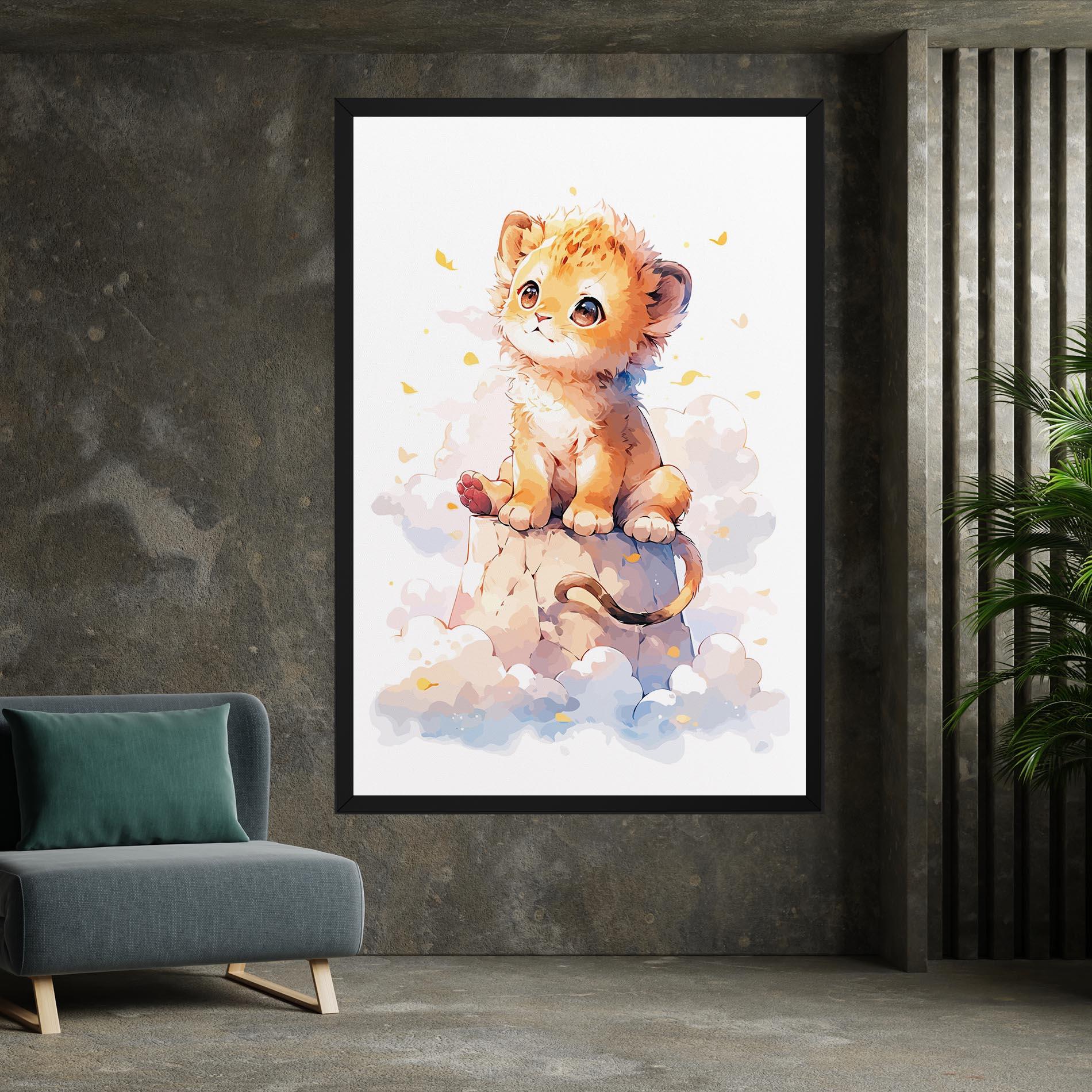 Leinwandbild Cute Cloud Lion mockup 7