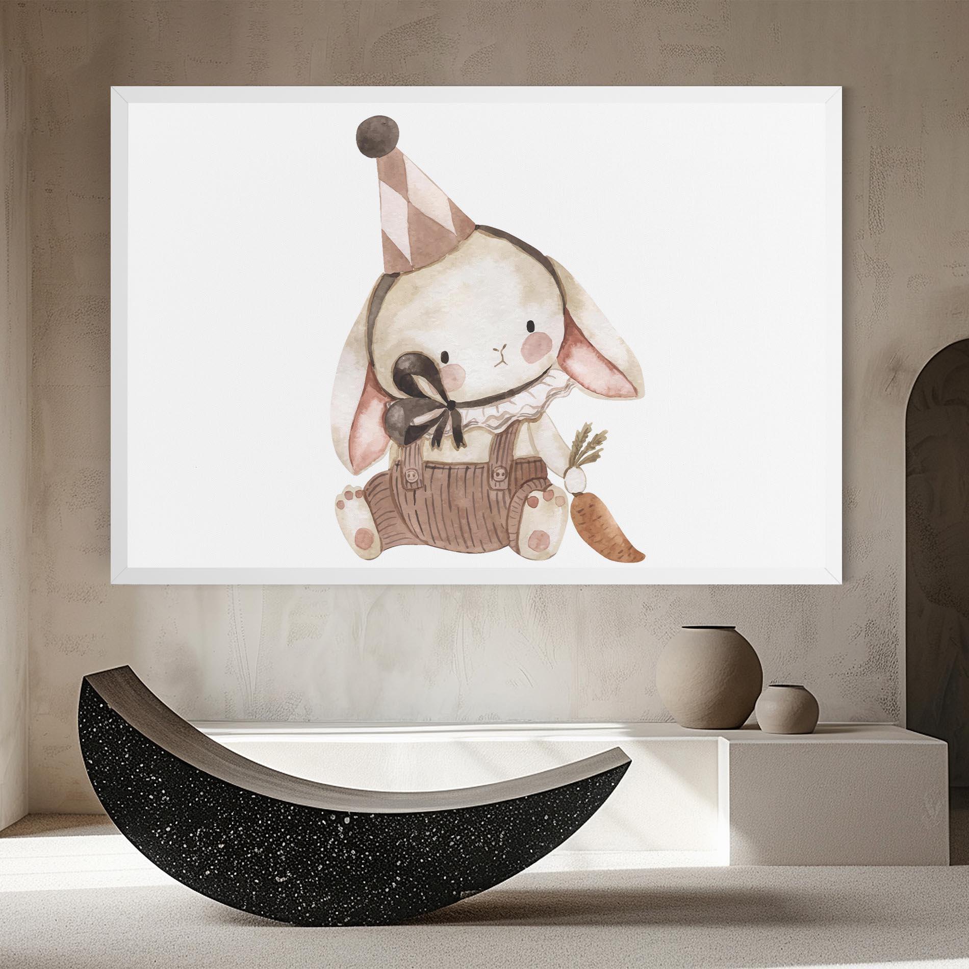 Leinwandbild Baby Brown Rabbit mockup 8