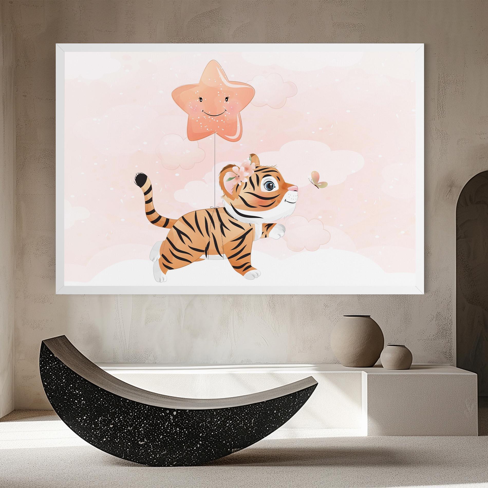Leinwandbild Baby Tiger Art mockup 8