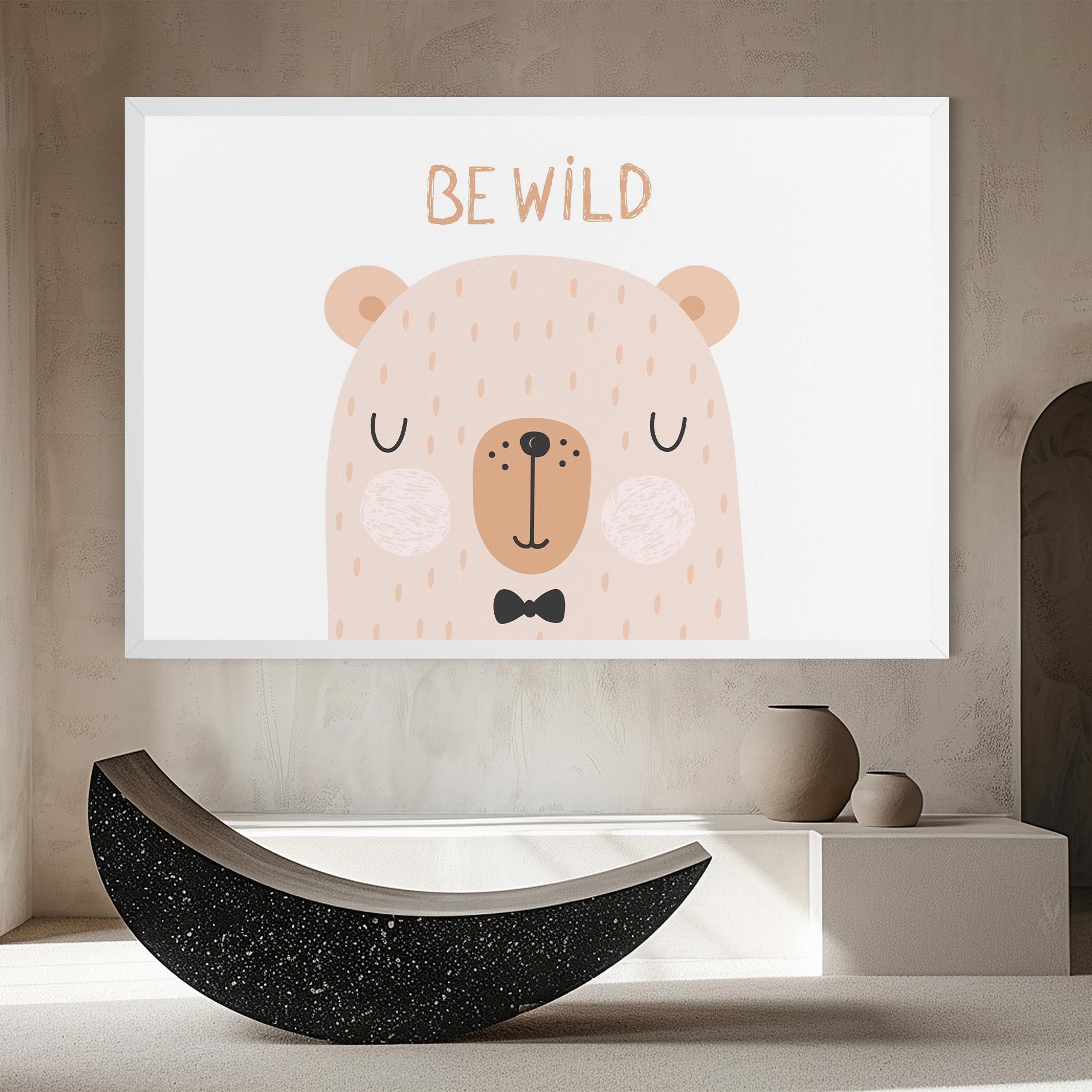 Leinwandbild Bear Be Wild mockup 8