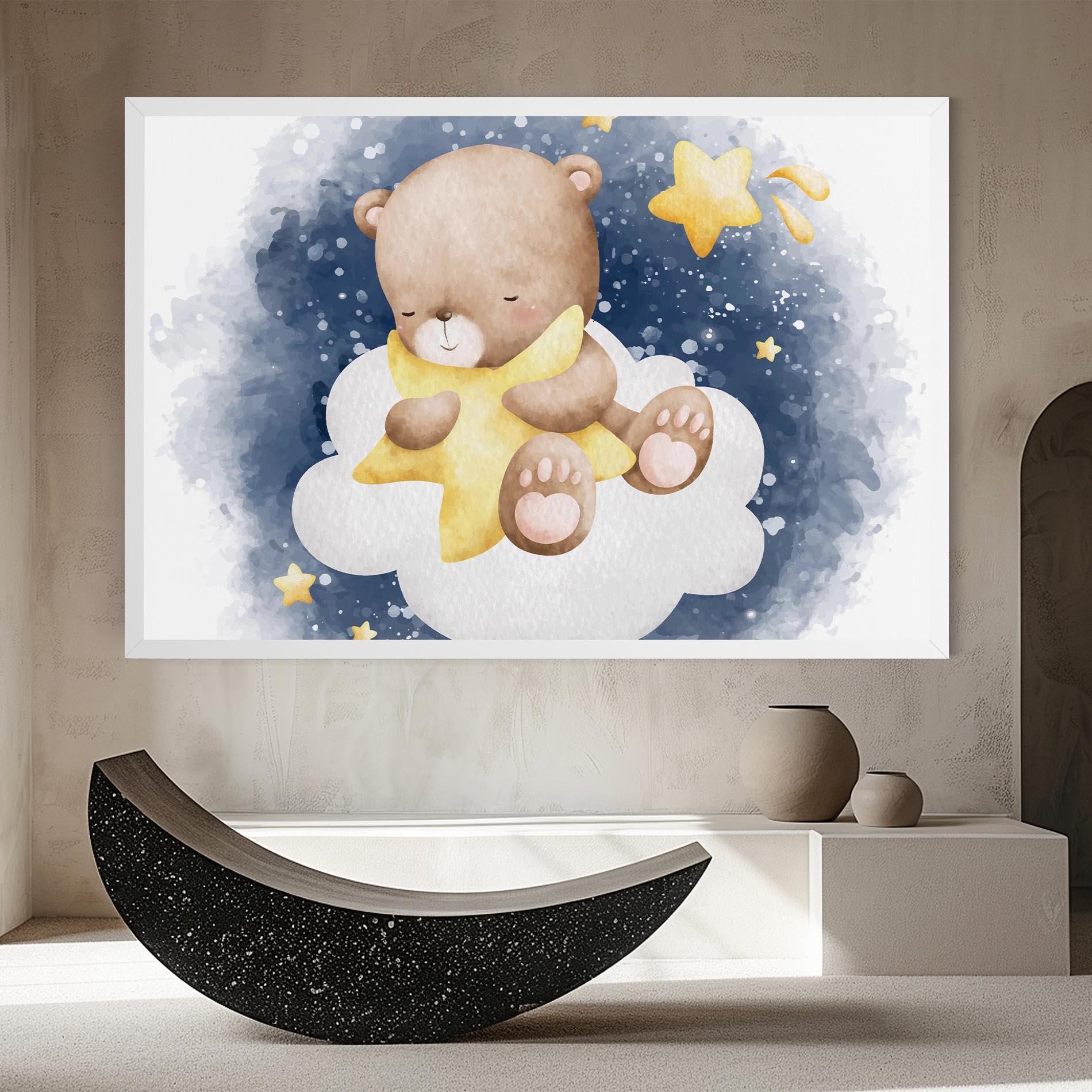 Leinwandbild Bear Cloud Star mockup 8
