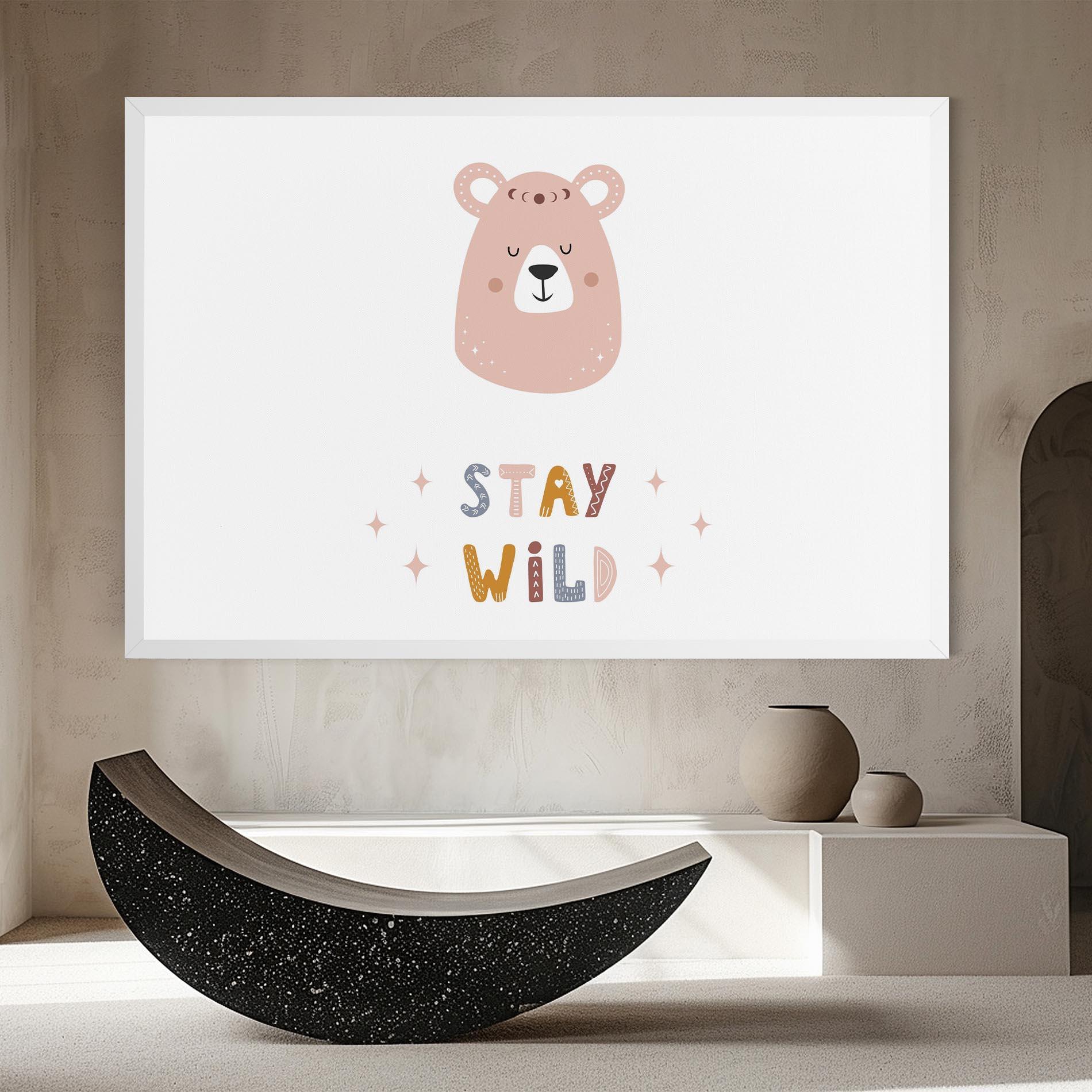 Leinwandbild Brave Bear mockup 8