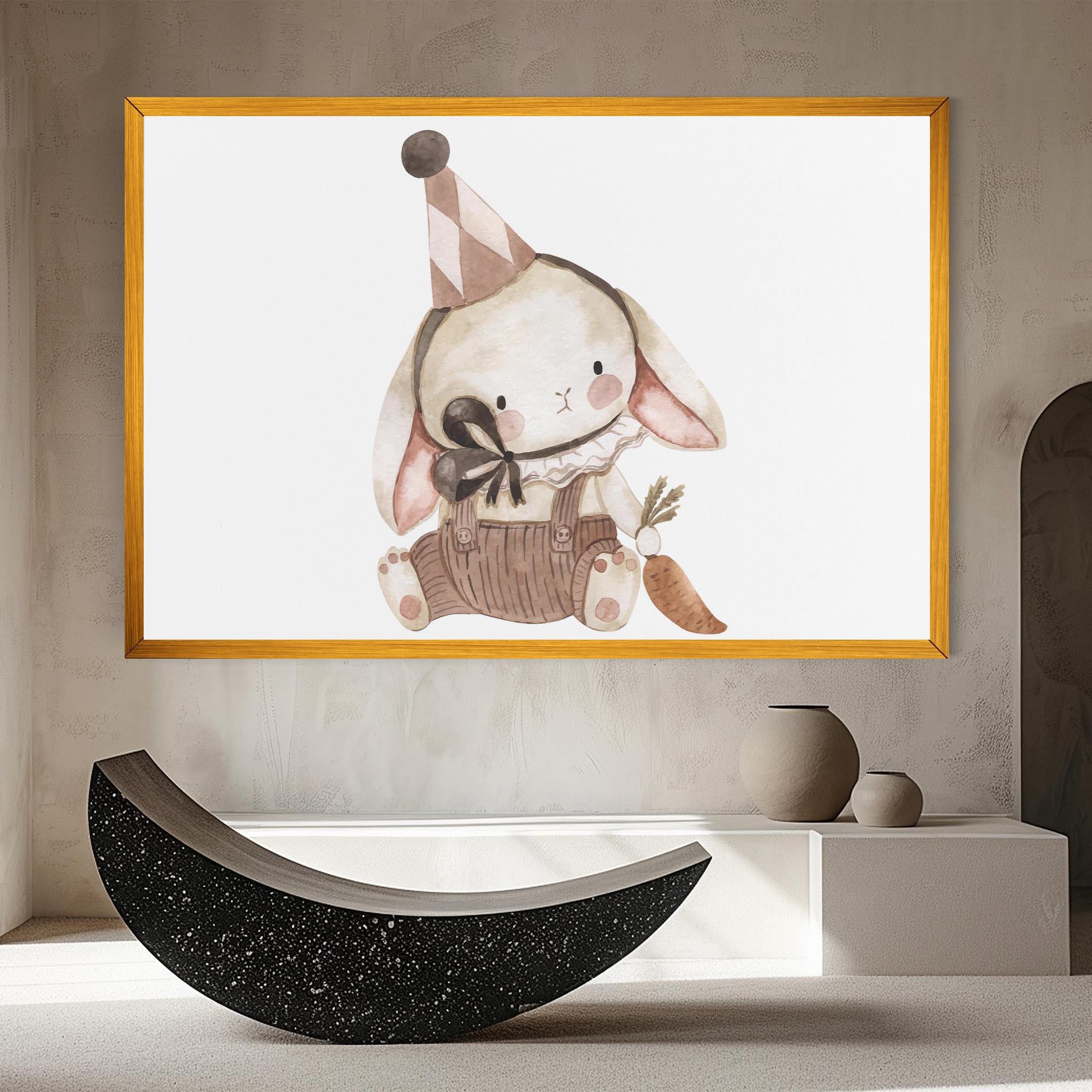 Leinwandbild Baby Brown Rabbit mockup 8