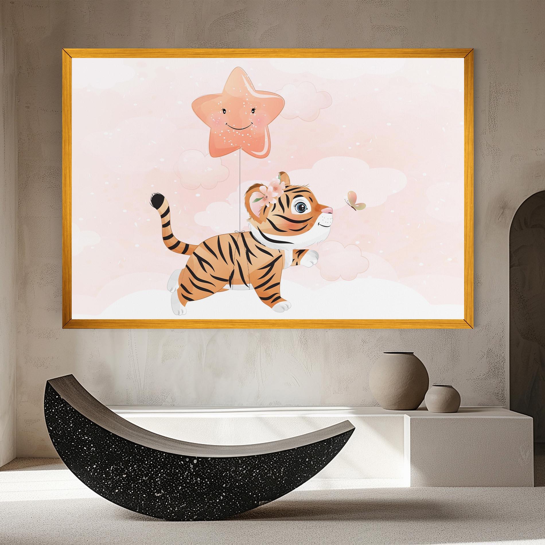 Leinwandbild Baby Tiger Art mockup 8