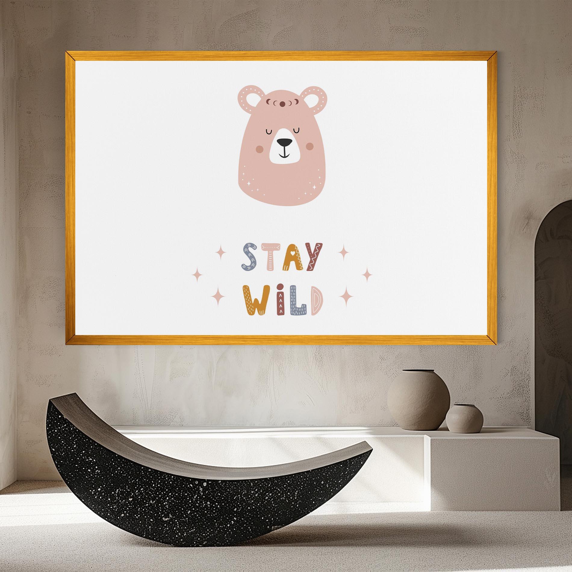 Leinwandbild Brave Bear mockup 8