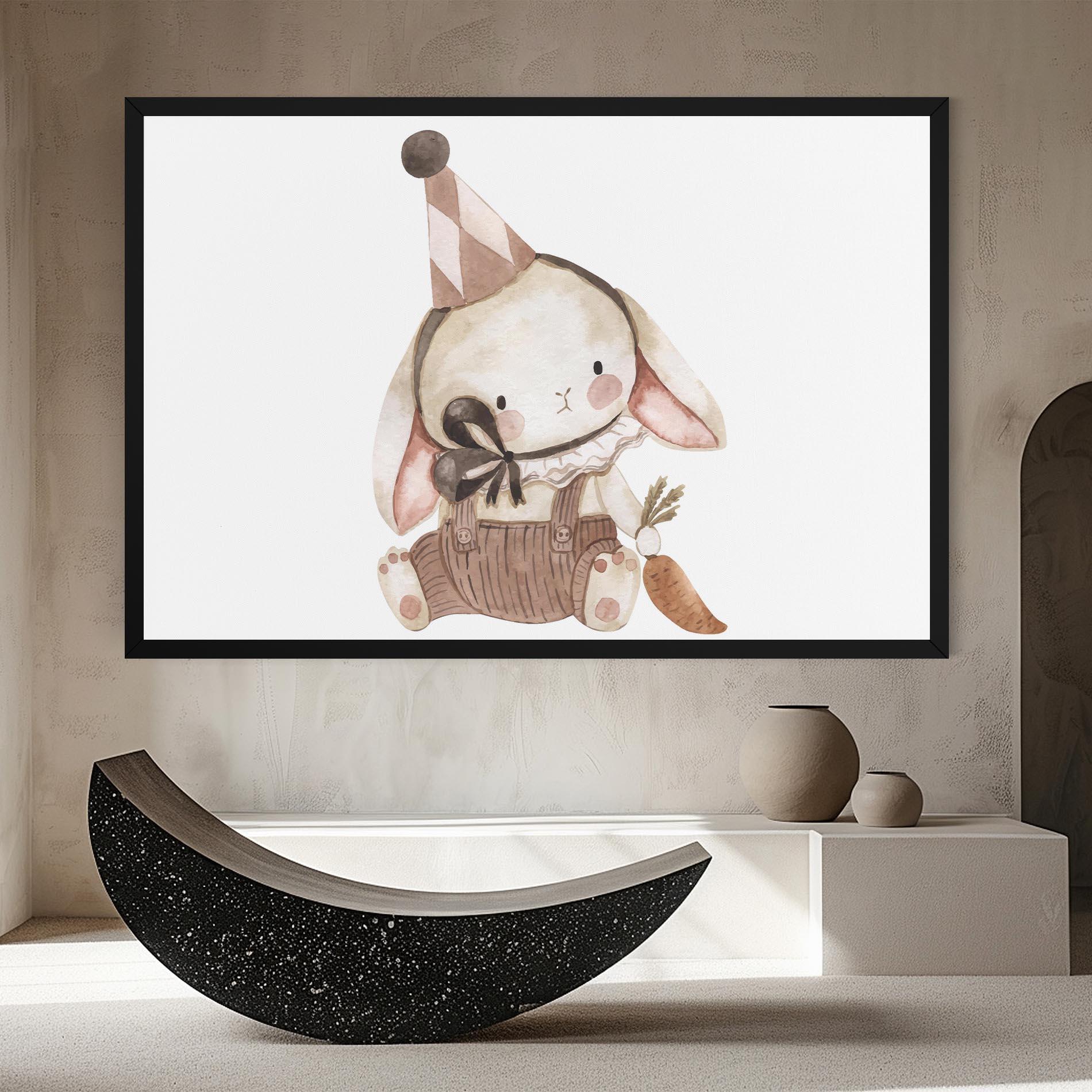 Leinwandbild Baby Brown Rabbit mockup 8