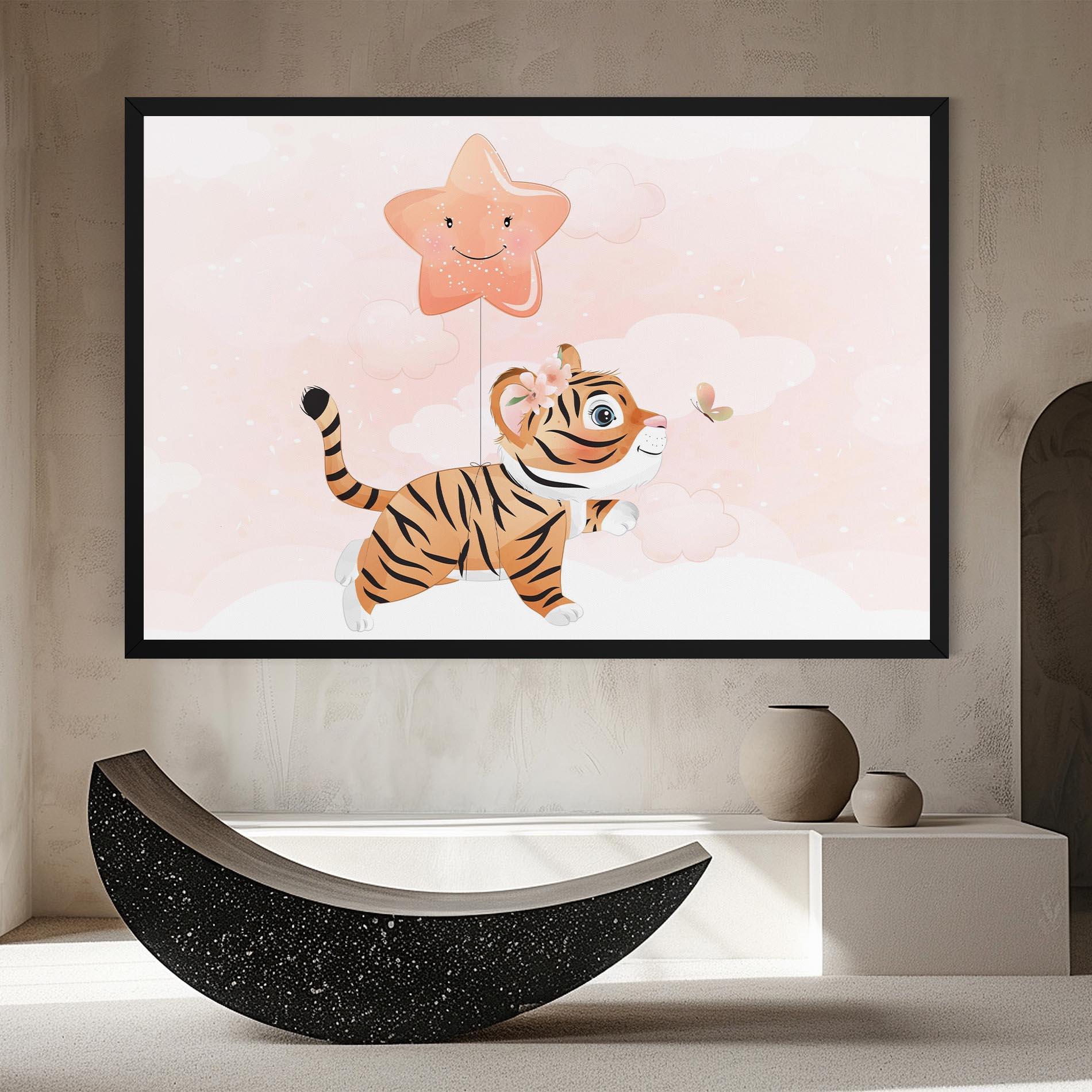 Leinwandbild Baby Tiger Art mockup 8