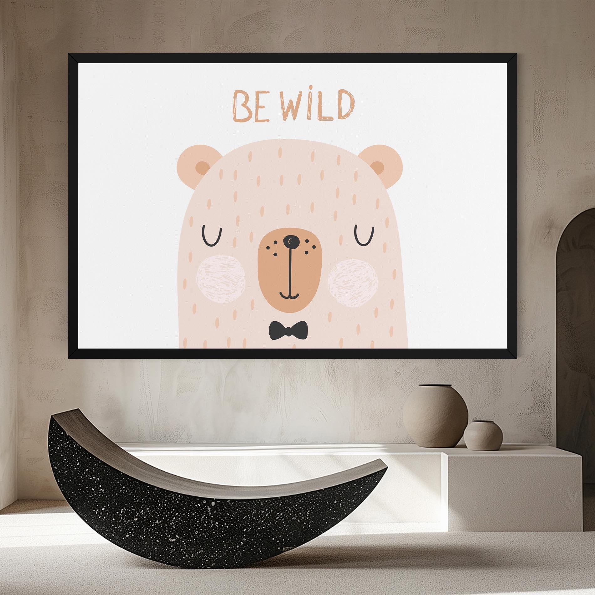 Leinwandbild Bear Be Wild mockup 8