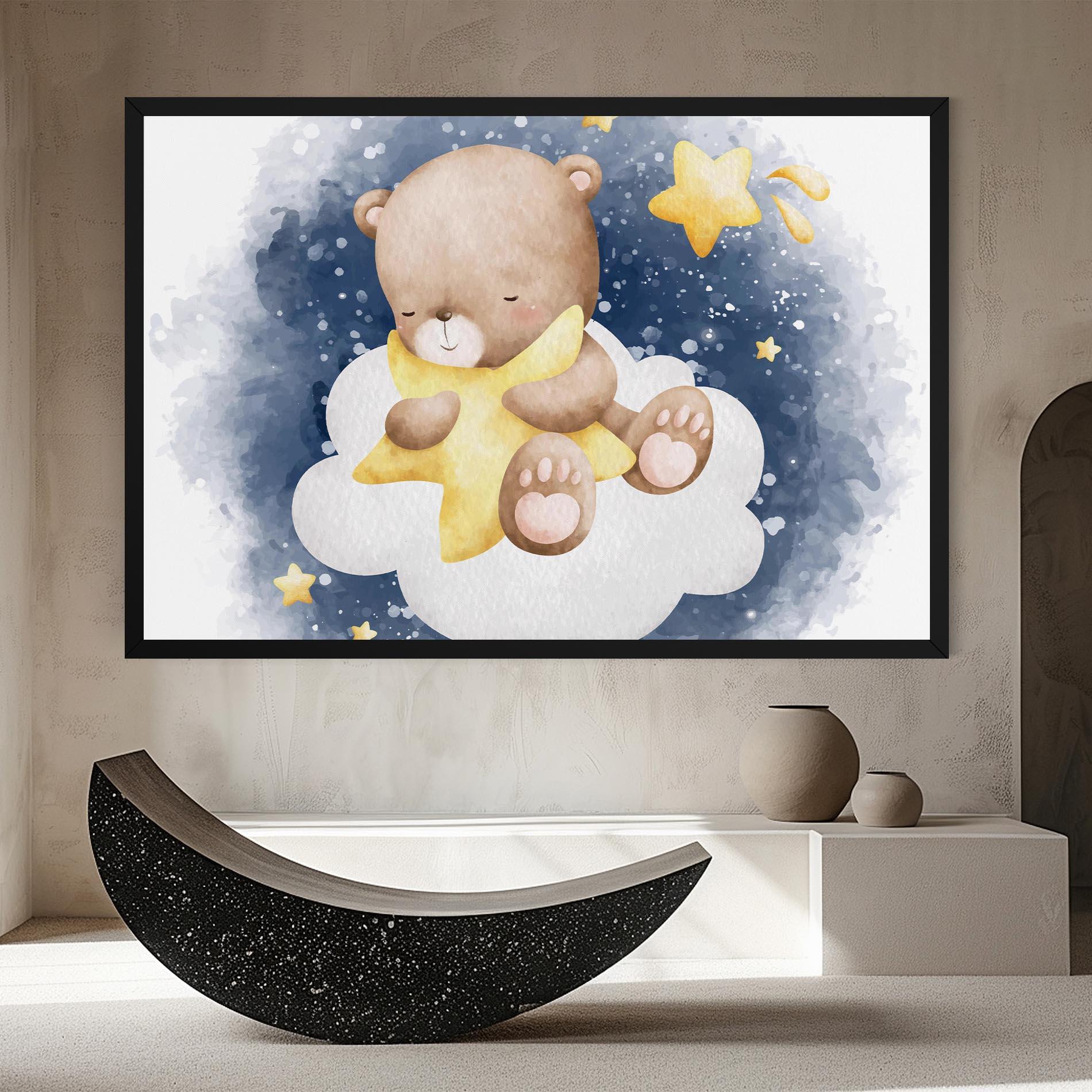 Leinwandbild Bear Cloud Star mockup 8