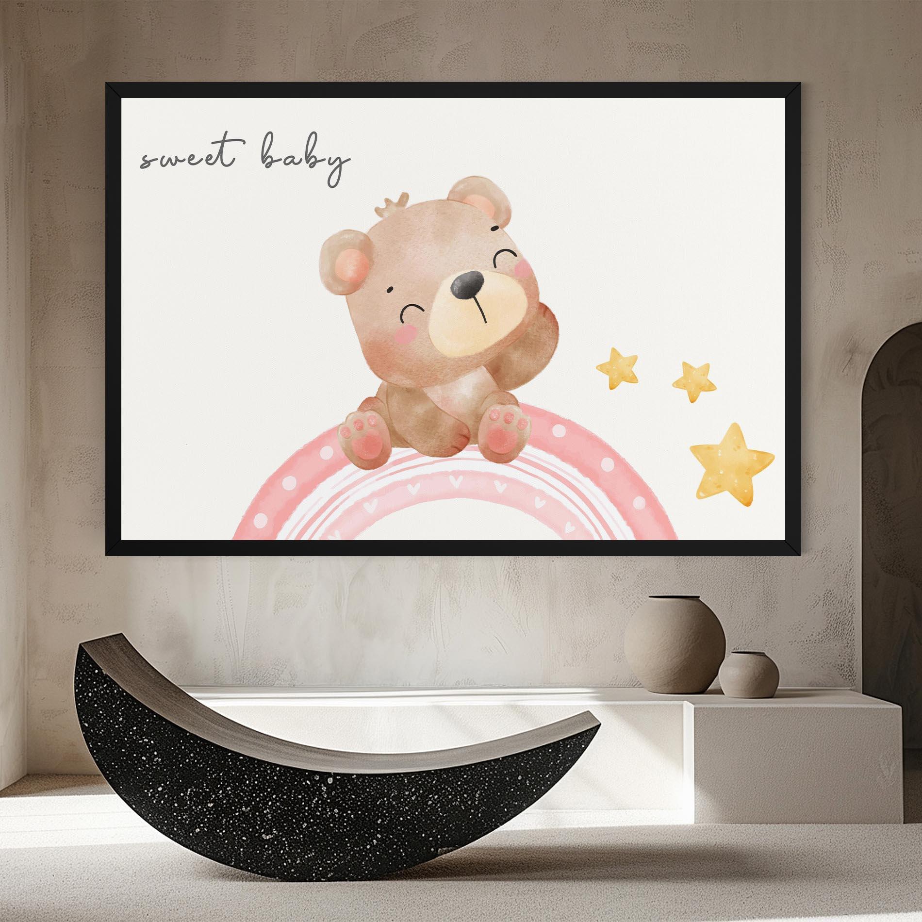 Leinwandbild Sweet Baby Bear mockup 8