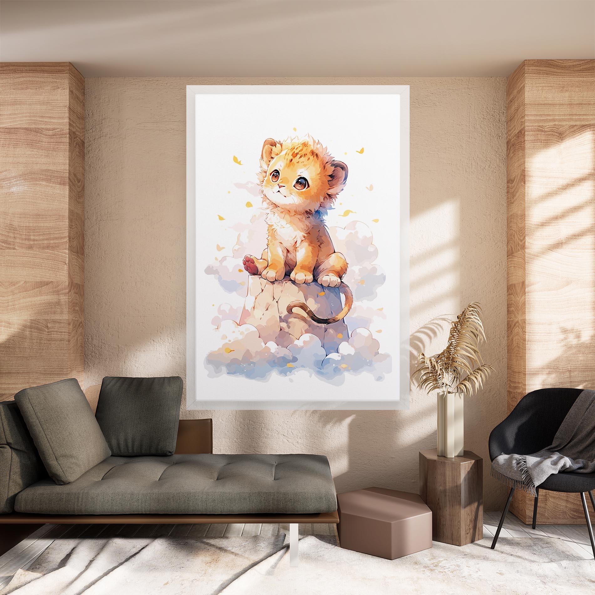 Leinwandbild Cute Cloud Lion mockup 8