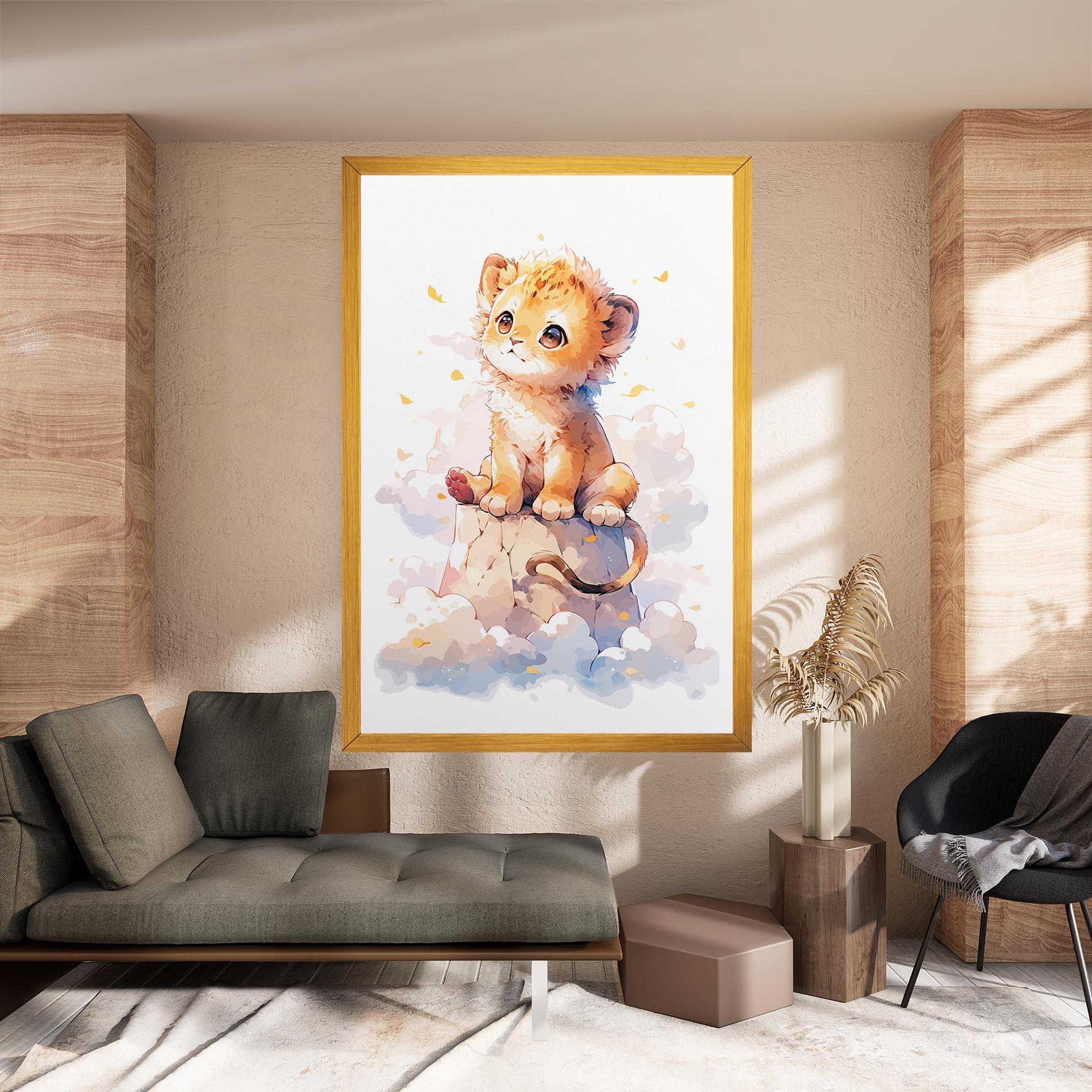 Leinwandbild Cute Cloud Lion mockup 8