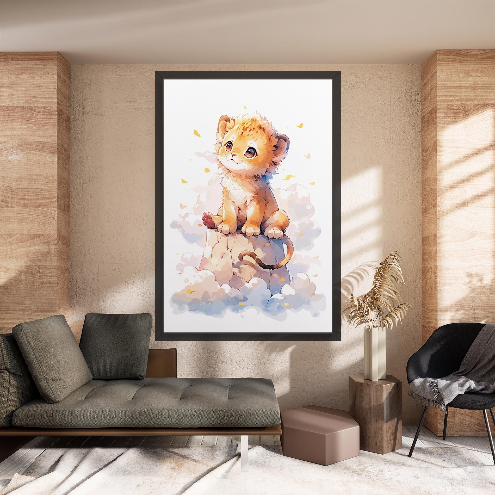 Leinwandbild Cute Cloud Lion mockup 8