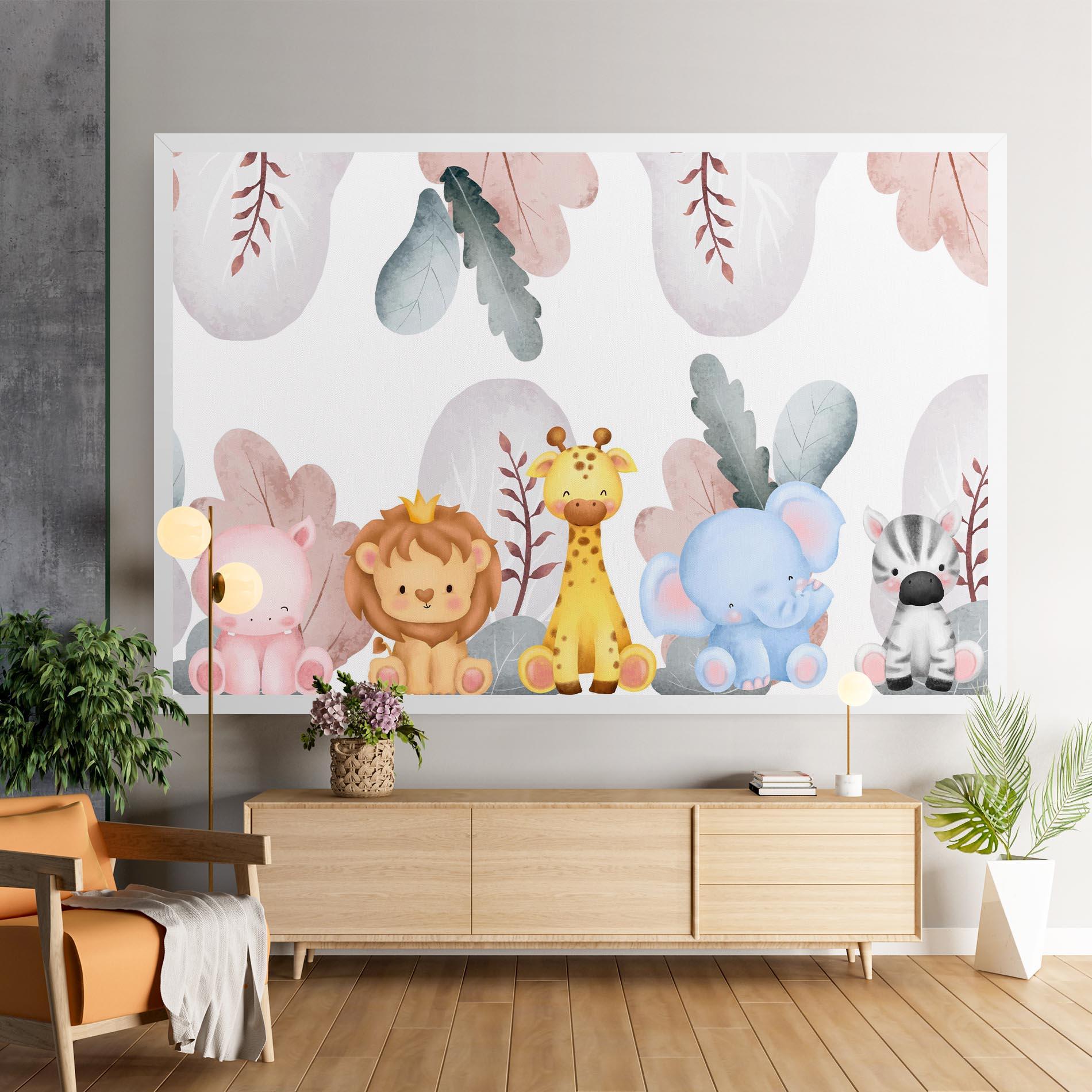 Leinwandbild Baby Animals mockup 9