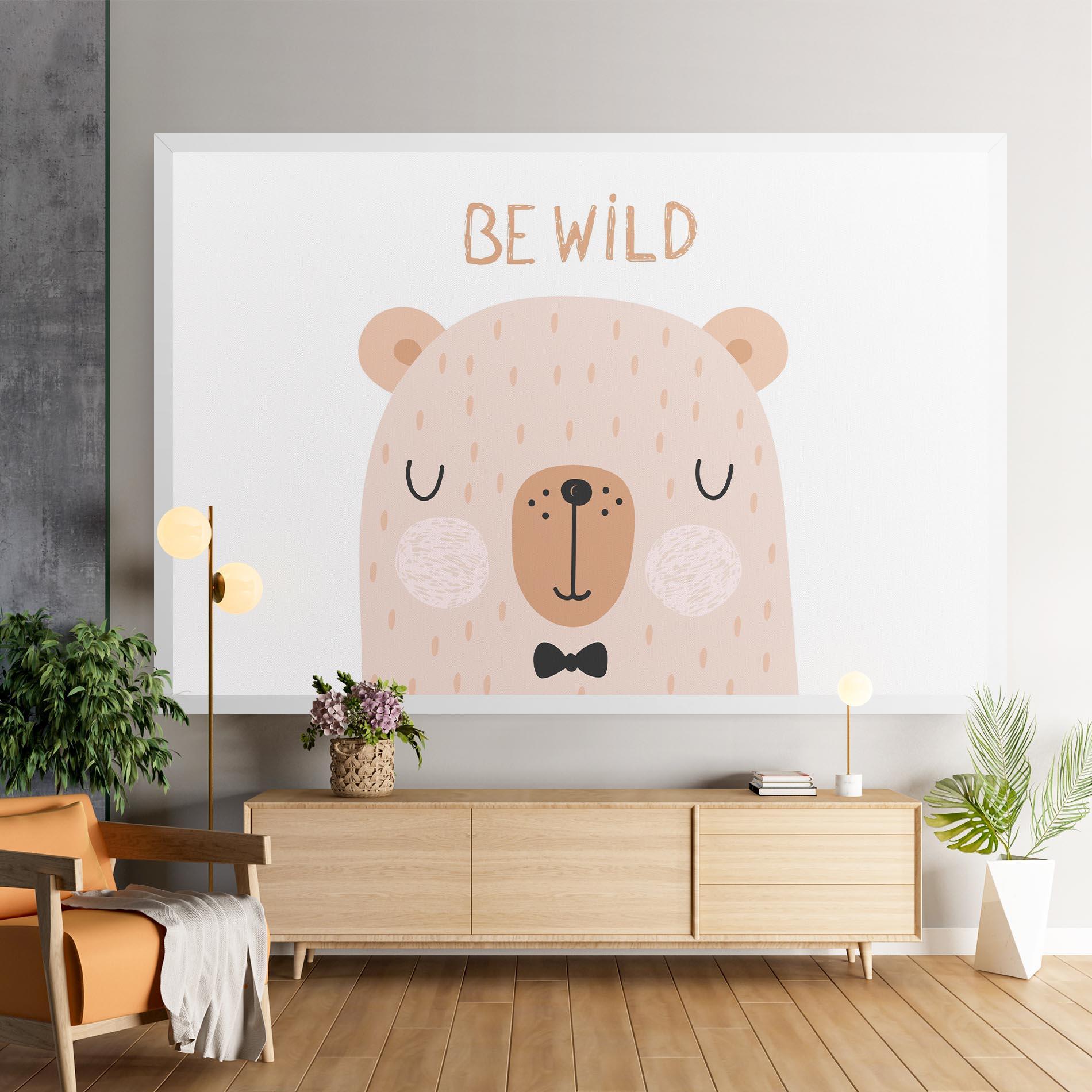 Leinwandbild Bear Be Wild mockup 9