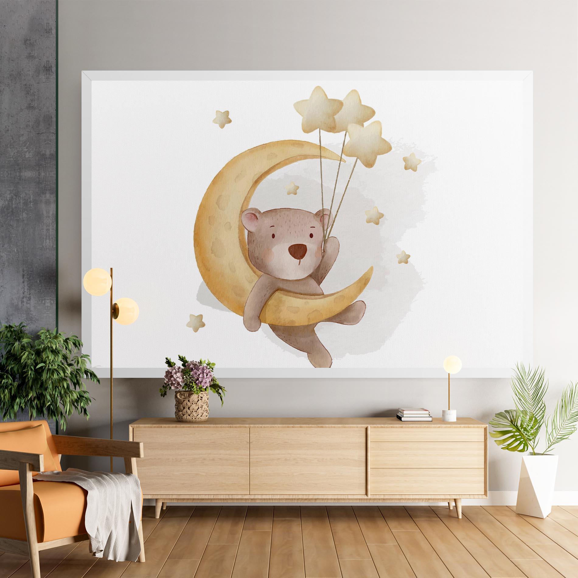 Leinwandbild Bear Moon mockup 9