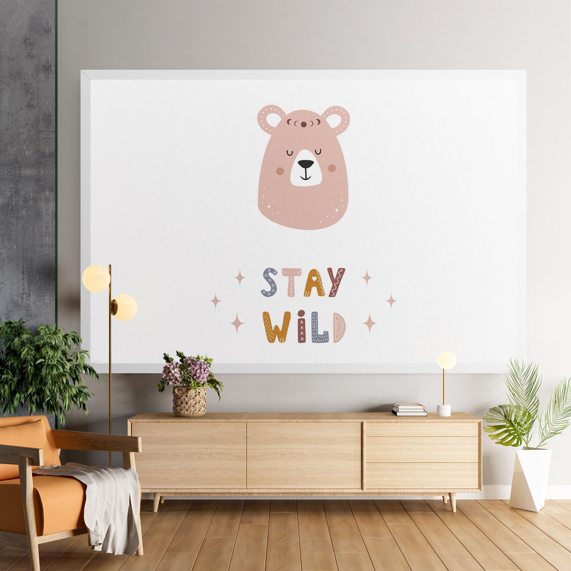 Leinwandbild Brave Bear mockup 9