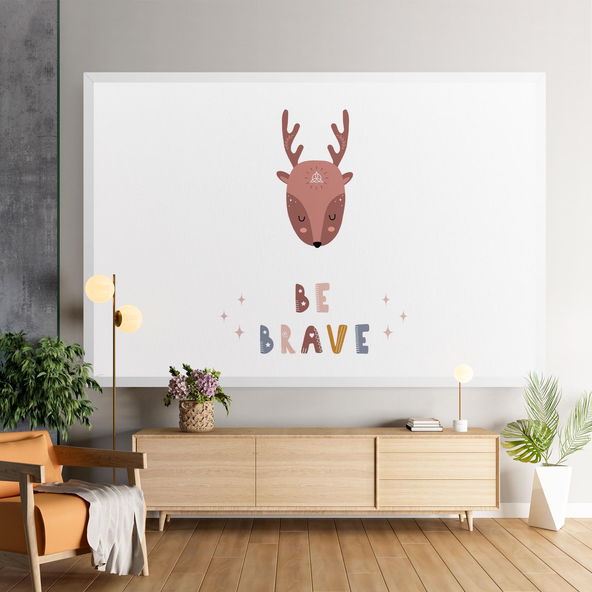 Leinwandbild Brave Deer mockup 9