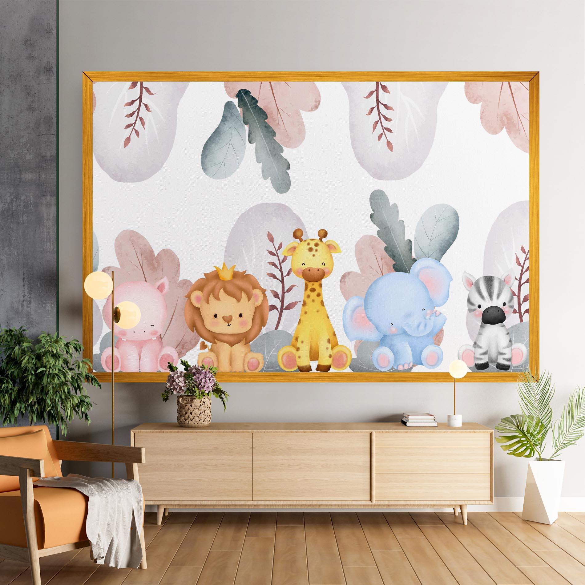 Leinwandbild Baby Animals mockup 9