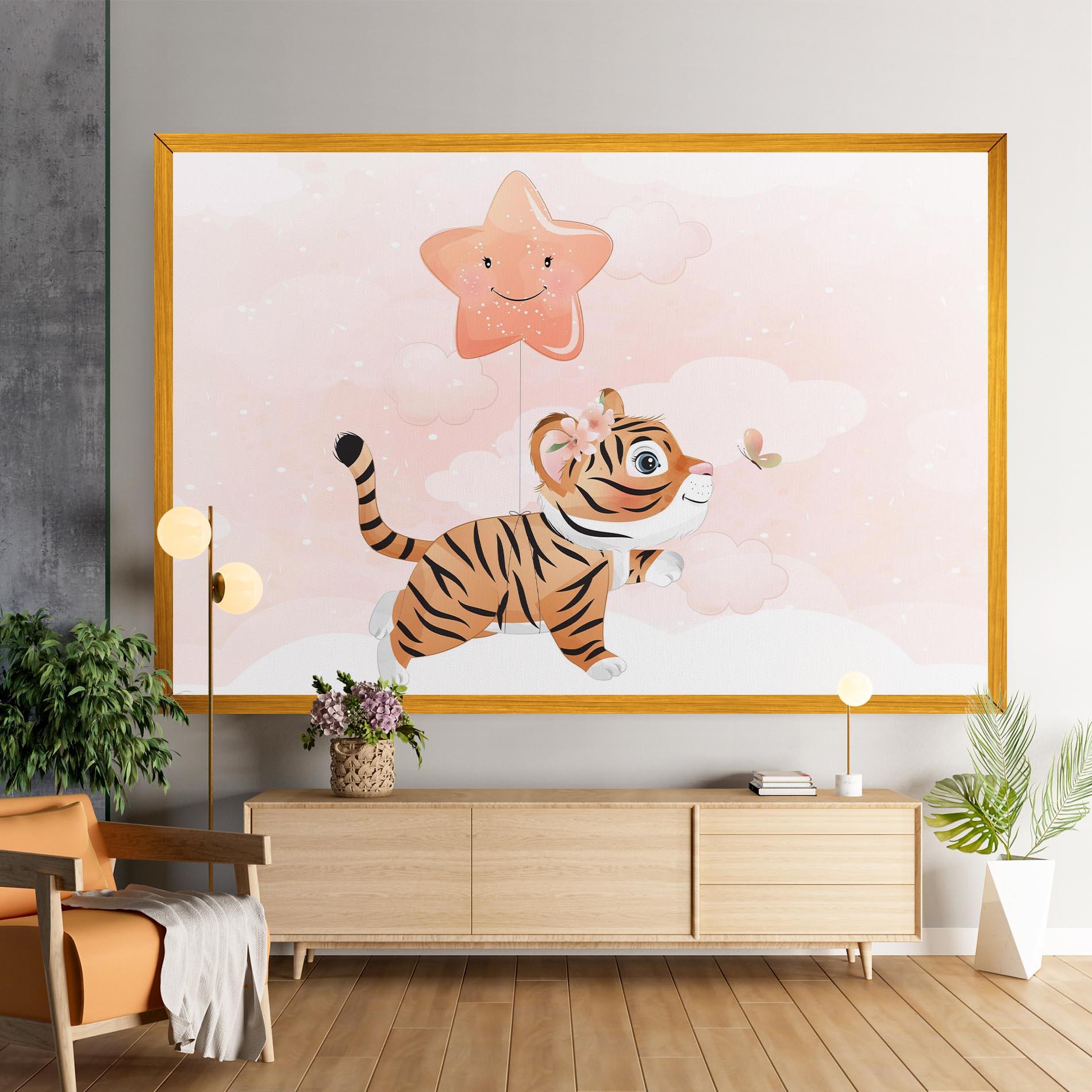 Leinwandbild Baby Tiger Art mockup 9