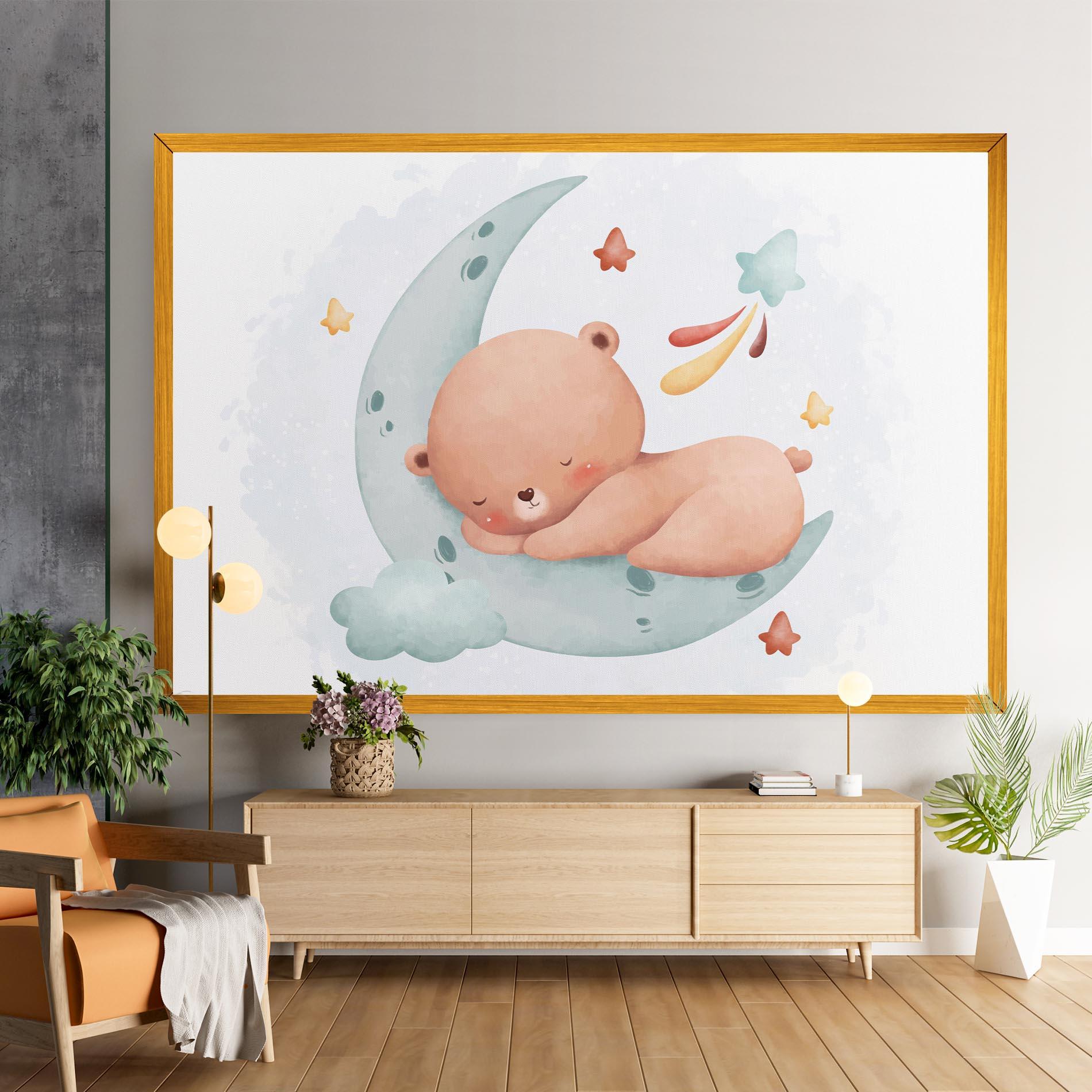 Leinwandbild Blue Moon Bear mockup 9