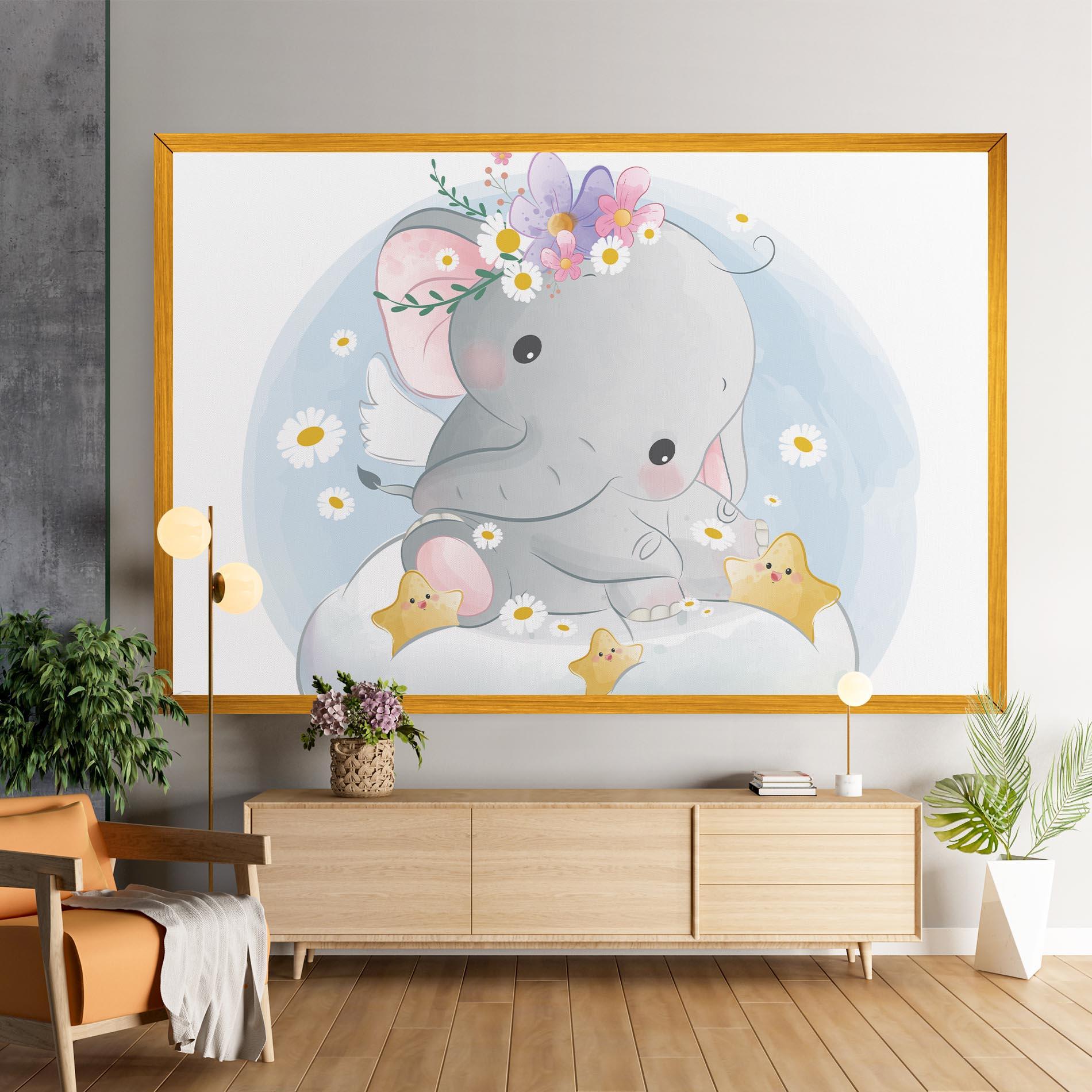 Leinwandbild Elephant Stars mockup 9