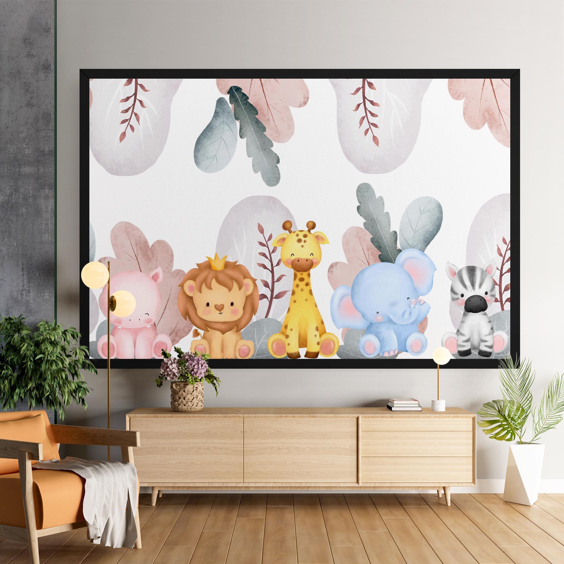 Leinwandbild Baby Animals mockup 9