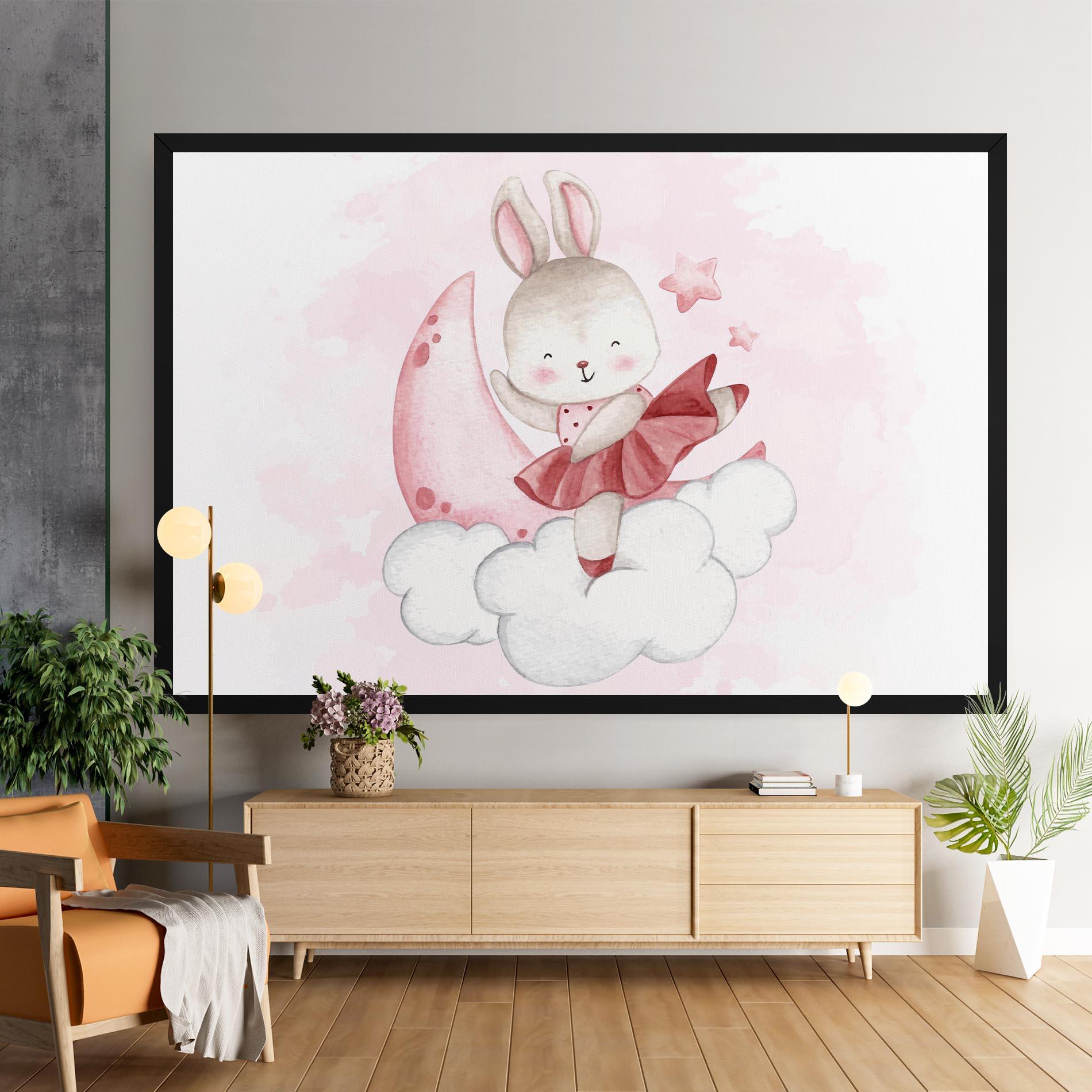 Leinwandbild Ballerina Rabbit mockup 9