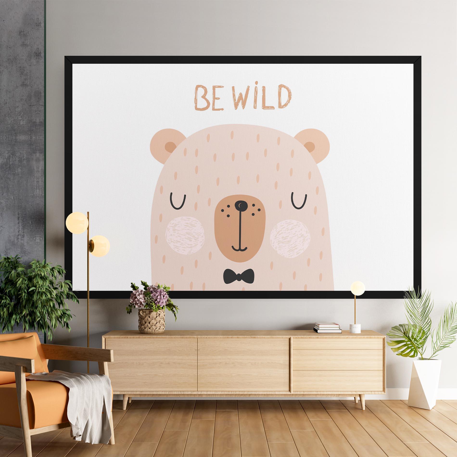 Leinwandbild Bear Be Wild mockup 9