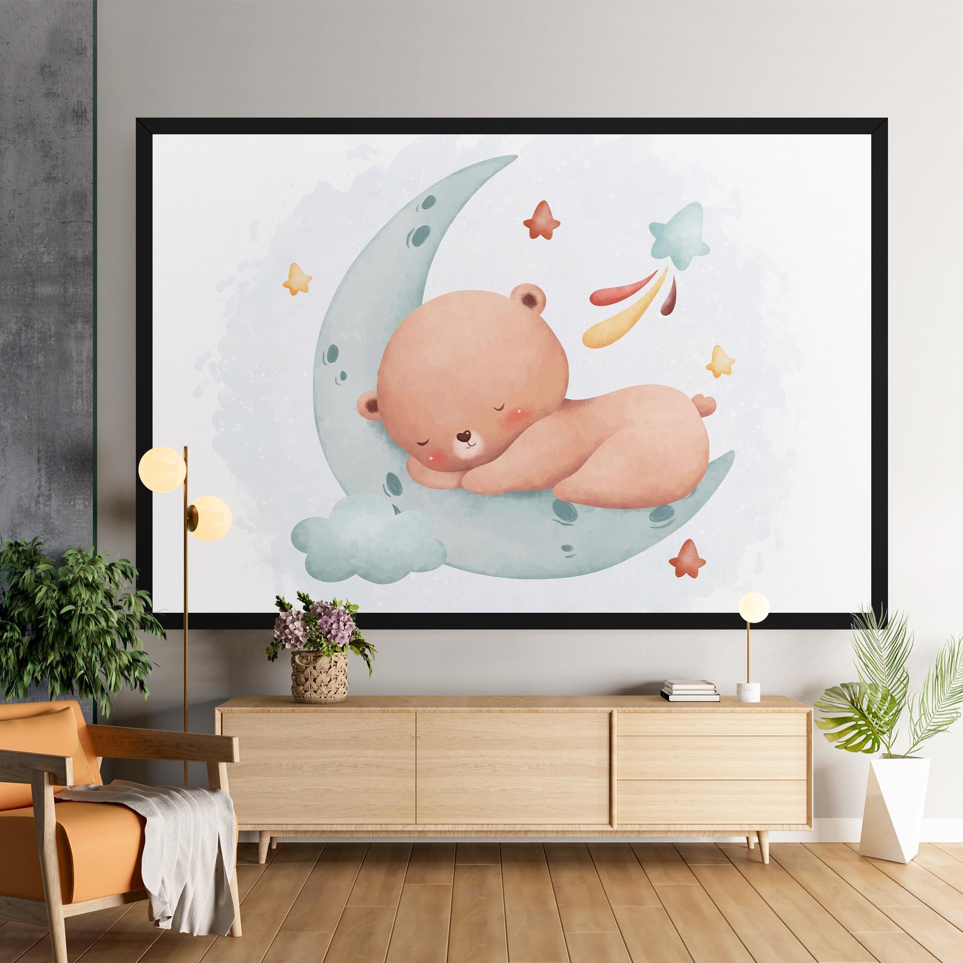 Leinwandbild Blue Moon Bear mockup 9