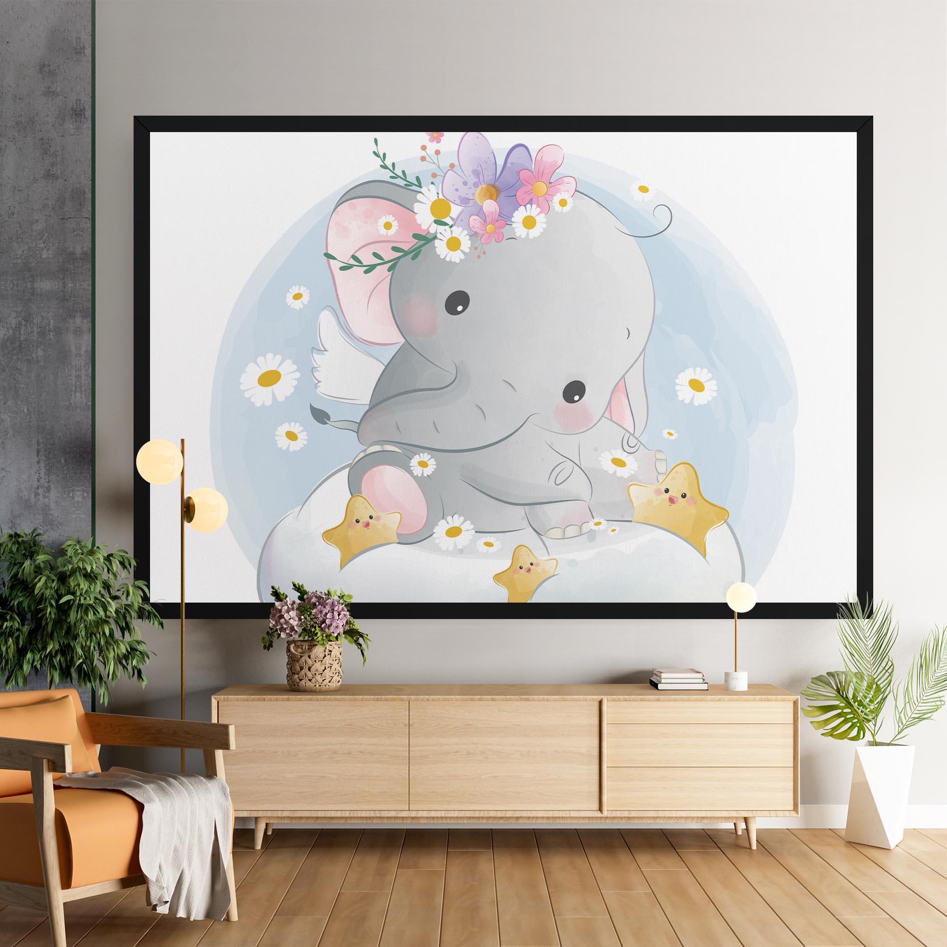 Leinwandbild Elephant Stars mockup 9