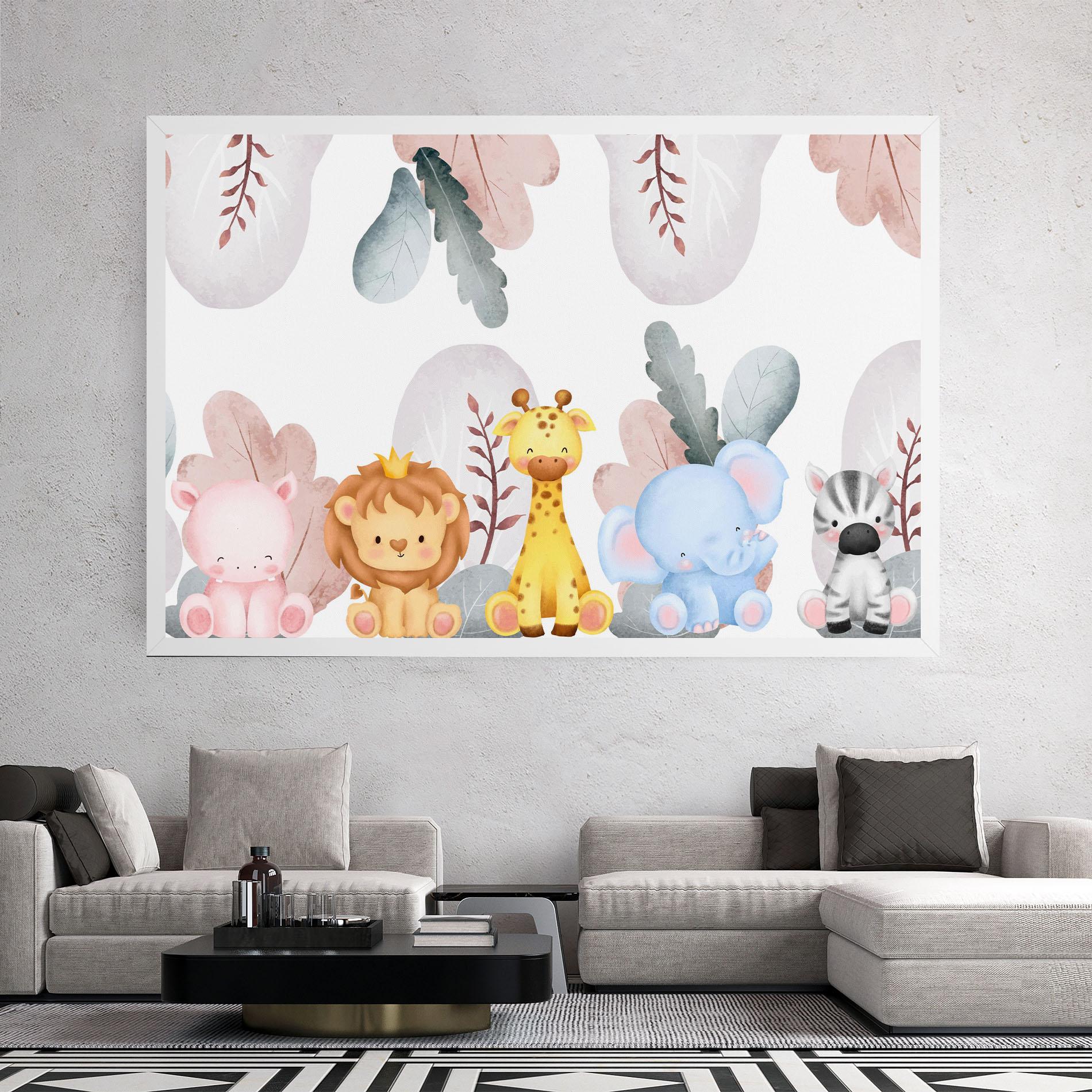 Leinwandbild Baby Animals mockup 2