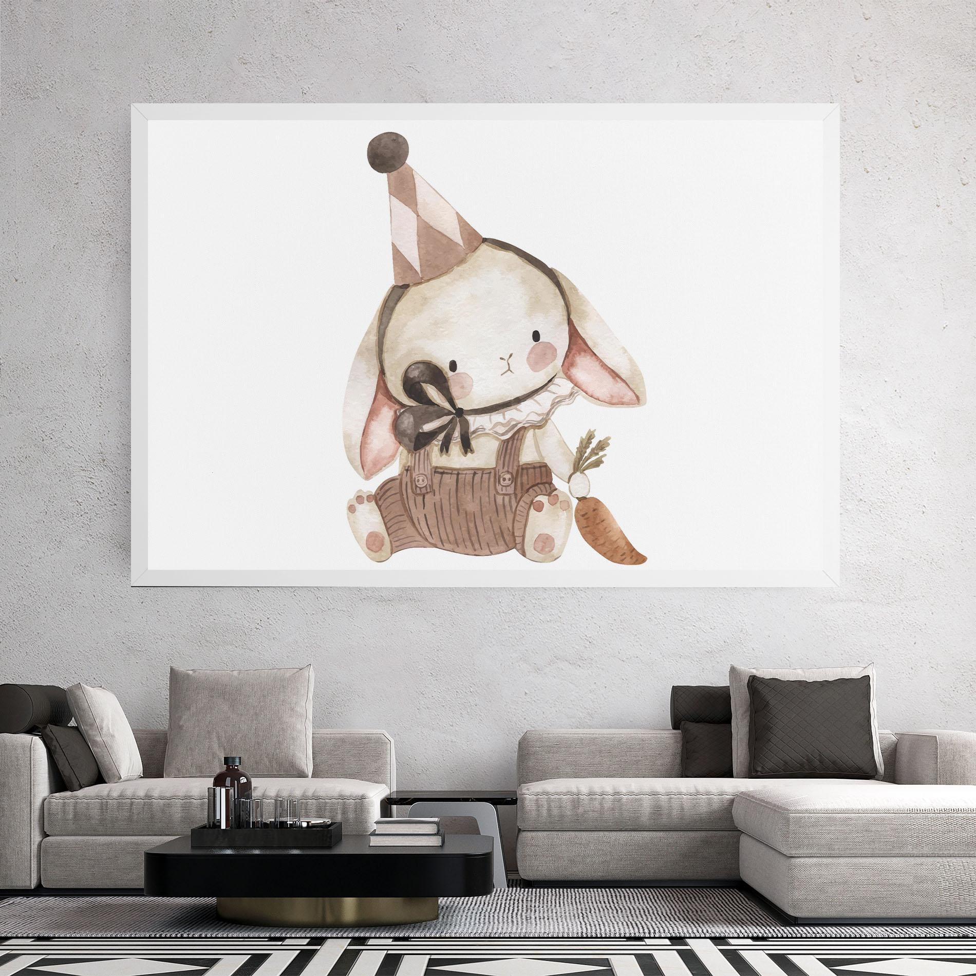Leinwandbild Baby Brown Rabbit mockup 2